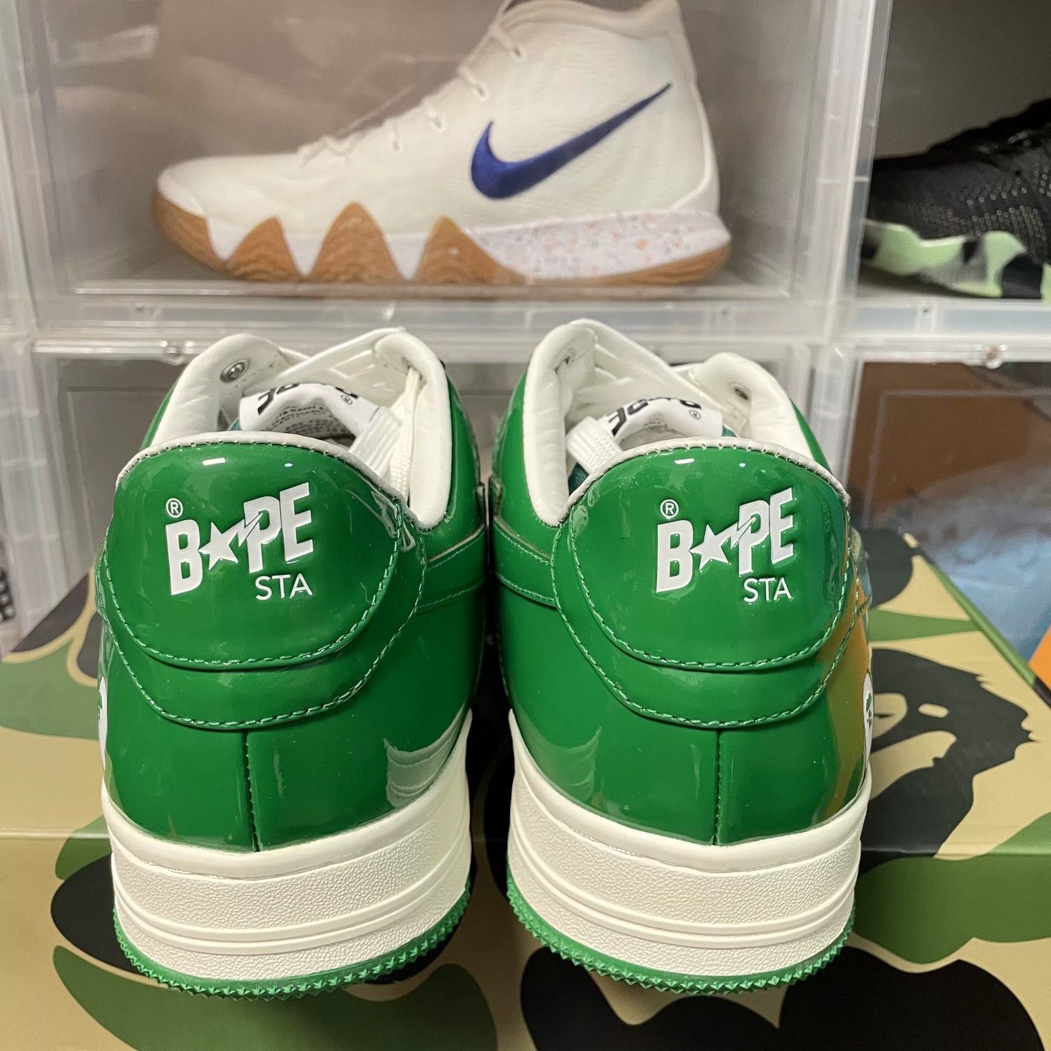 Bape A Bathing Ape Patent Leather Low-Top Sneakers Size 11 Size US 12 / EU 45 - 3 Thumbnail