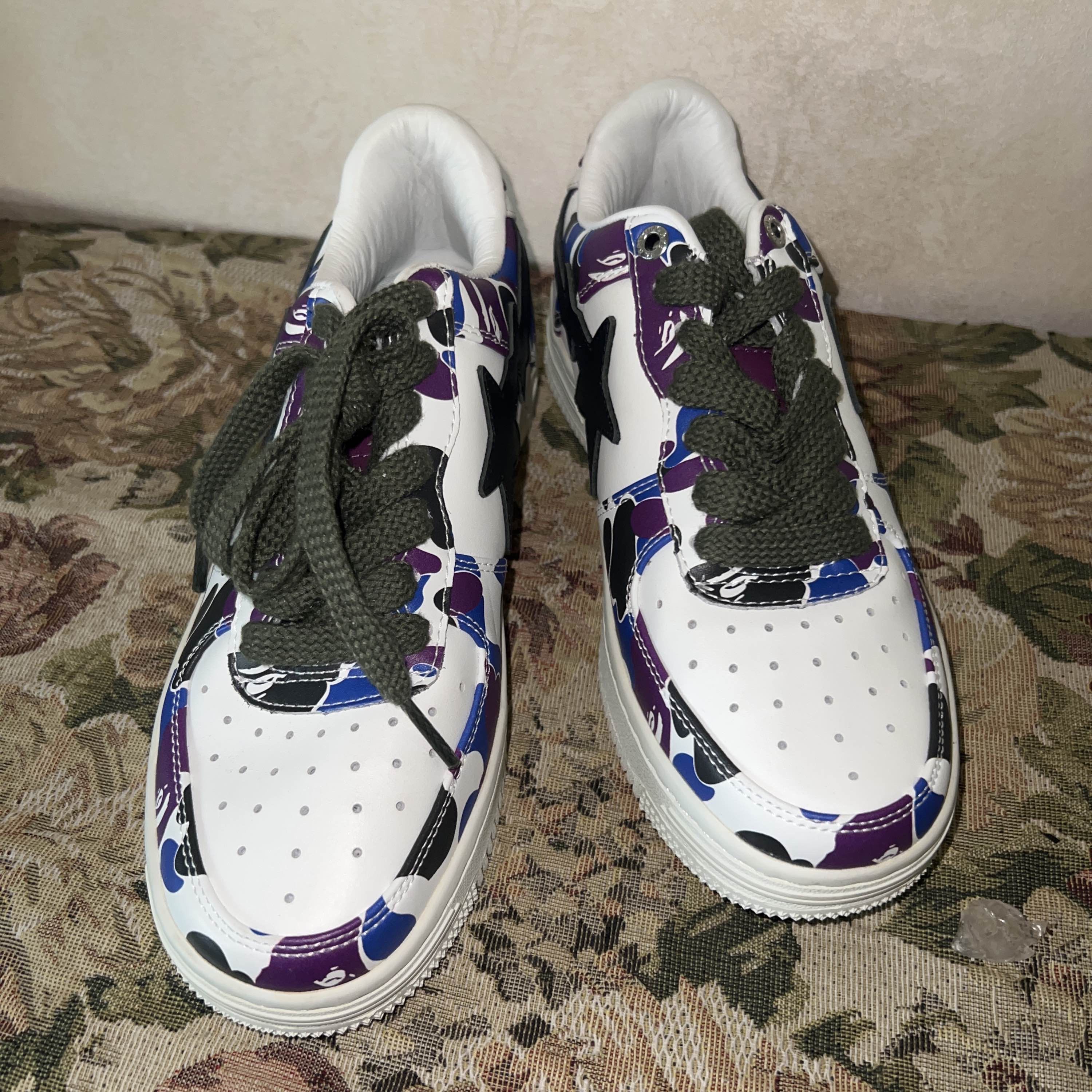 Bape A Bathing Ape Camo Low-Top Sneakers US 6 Size US 6 / IT 36 - 2 Thumbnail