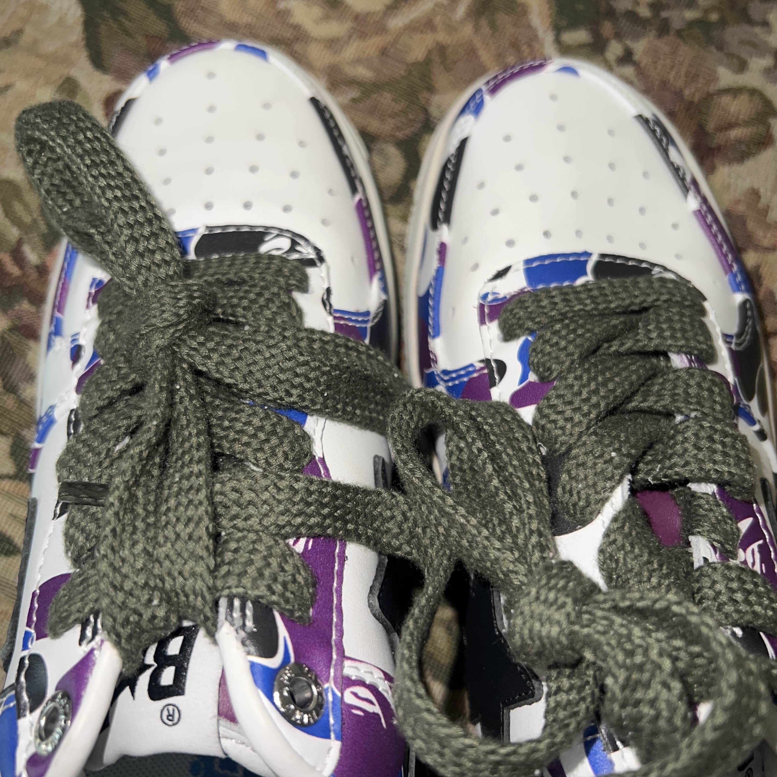 Bape A Bathing Ape Camo Low-Top Sneakers US 6 Size US 6 / IT 36 - 6 Thumbnail