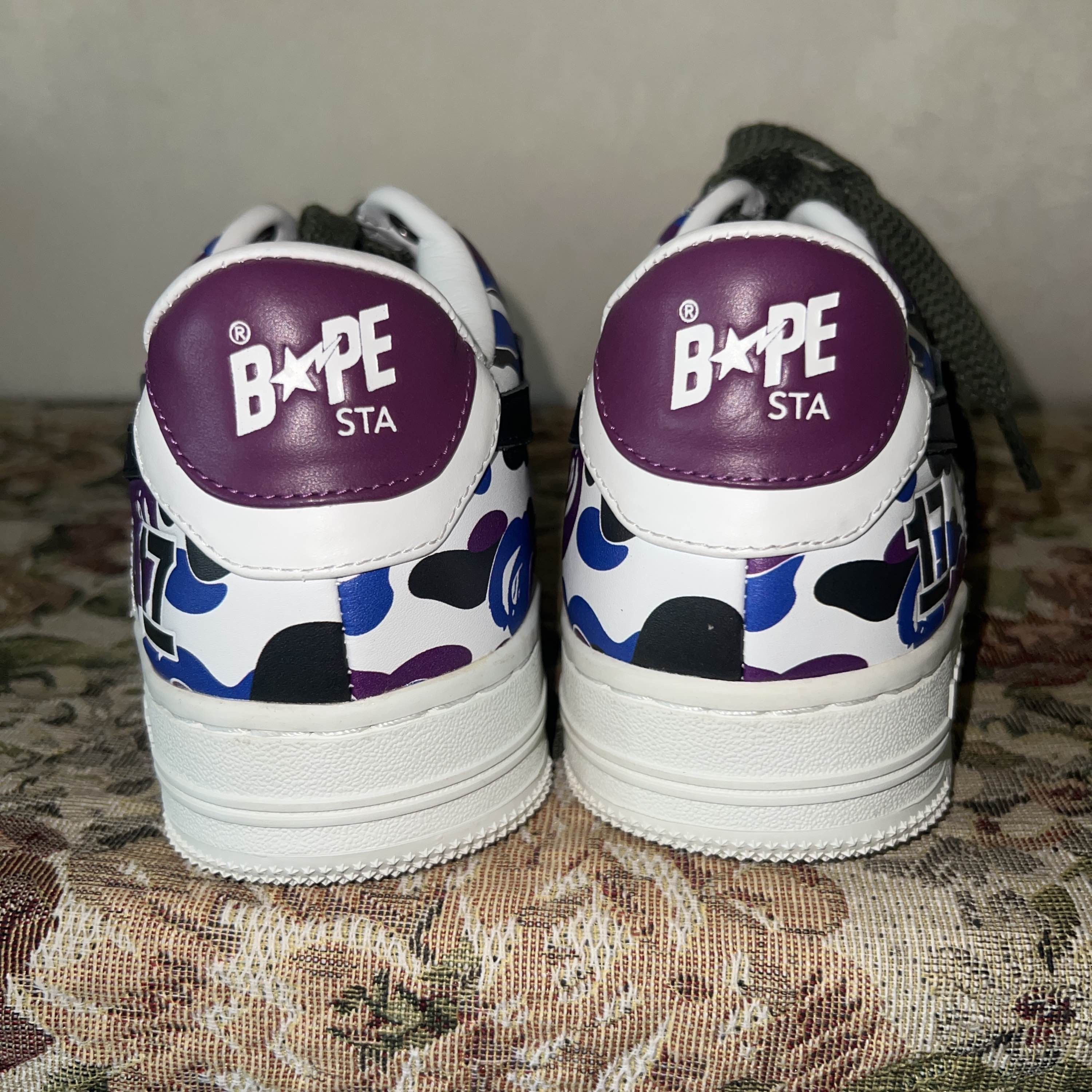 Bape A Bathing Ape Camo Low-Top Sneakers US 6 Size US 6 / IT 36 - 3 Thumbnail