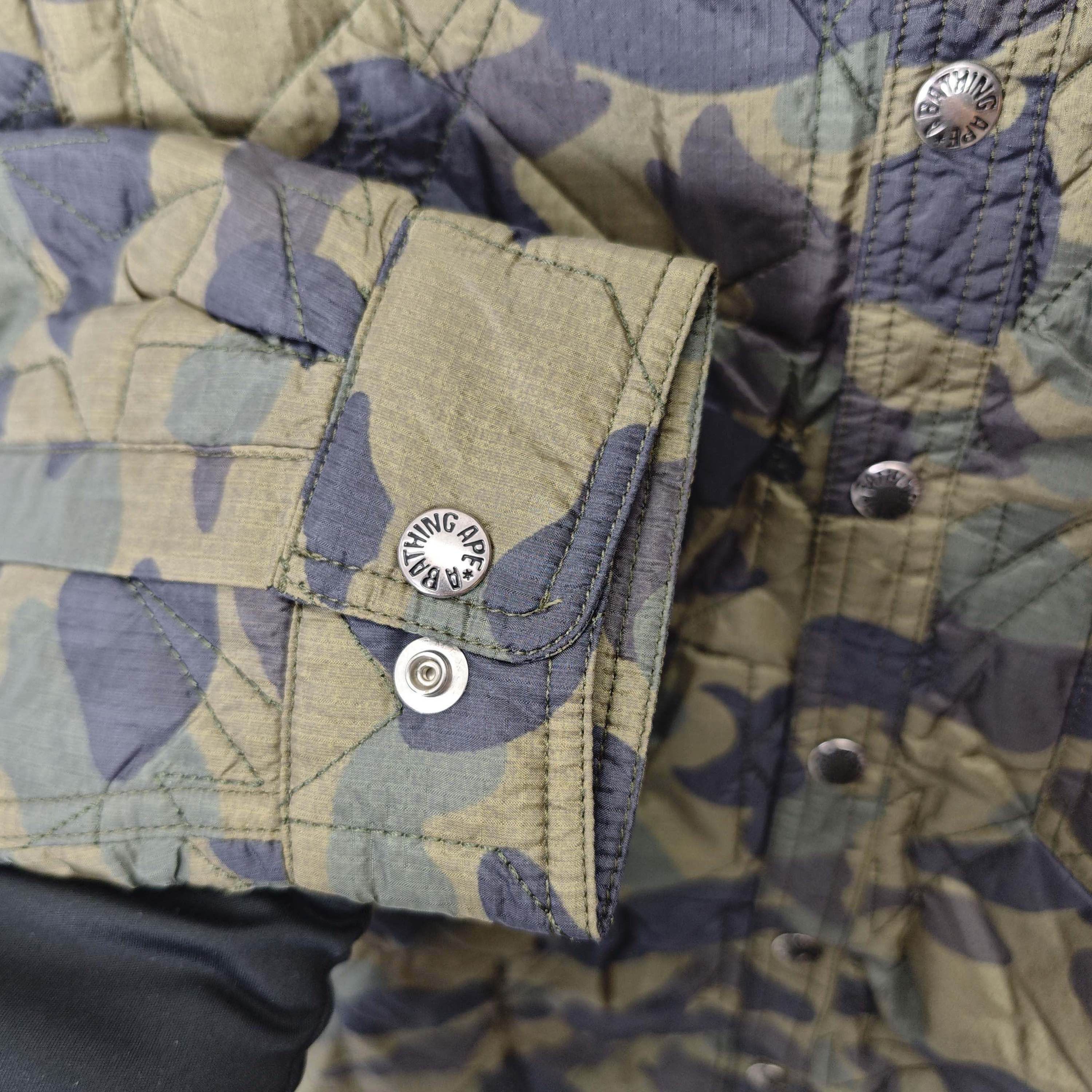 Bape A Bathing Ape Camo Quilted Jacket Size S Size US S / EU 44-46 / 1 - 7 Thumbnail