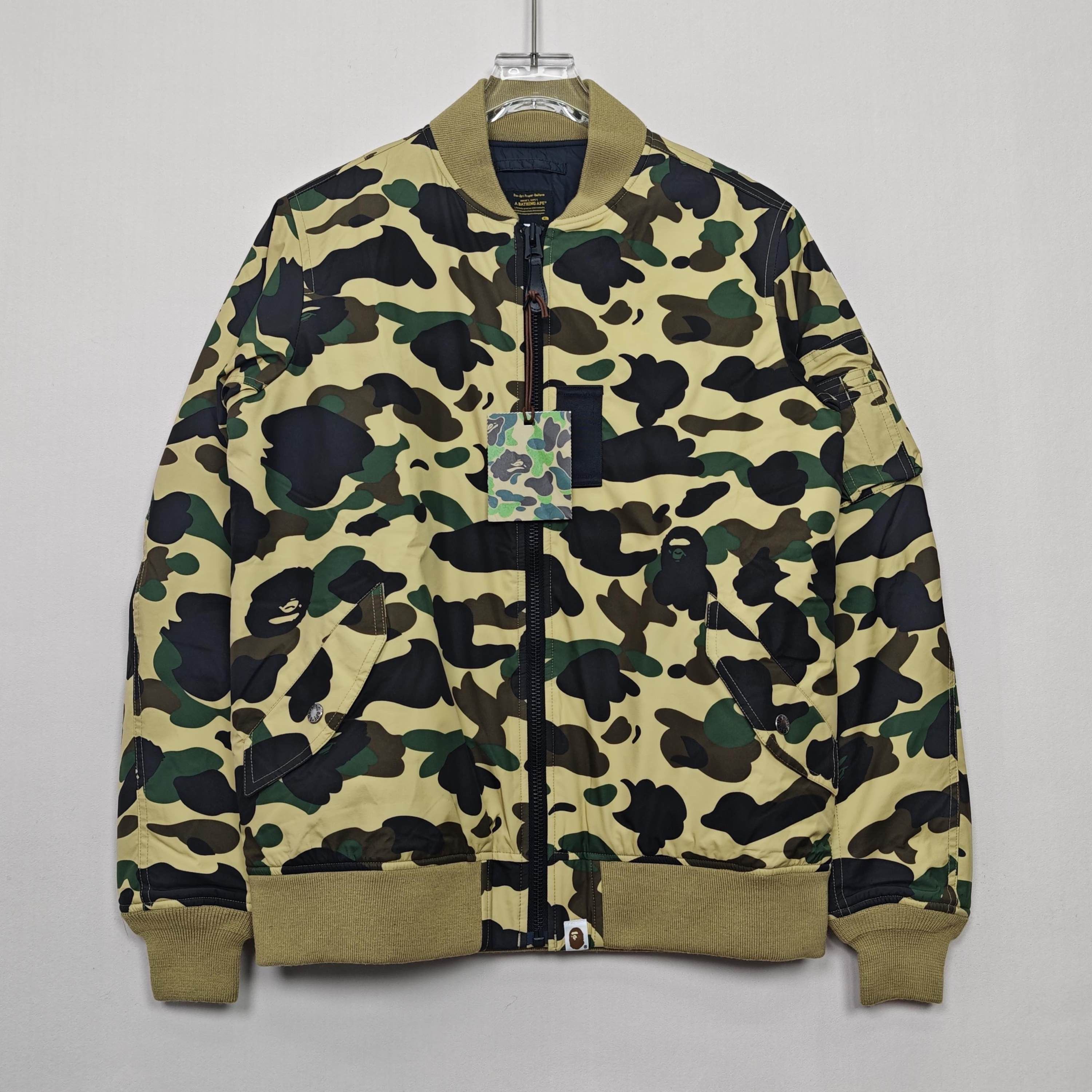 Bape A BATHING APE Camo Windstopper Bomber Jacket Size M Size US M / EU 48-50 / 2 - 10 Thumbnail