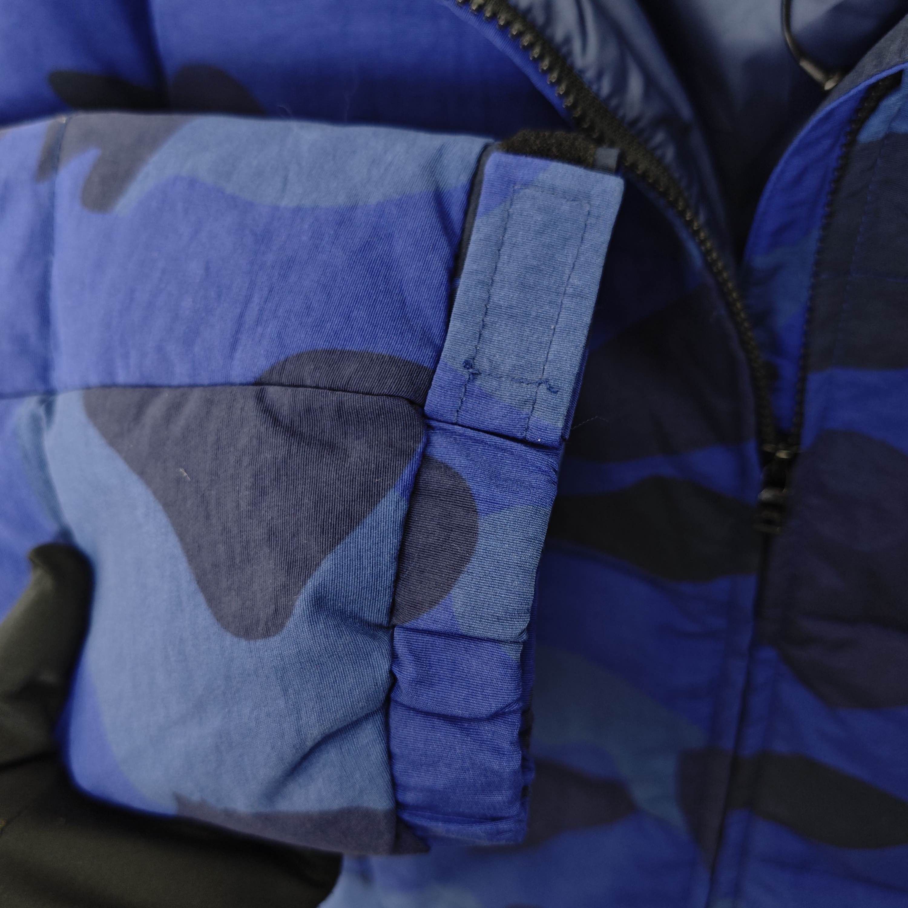 Bape A BATHING APE Blue Camo Puffer Jacket Size XL Size US XL / EU 56 / 4 - 5 Thumbnail