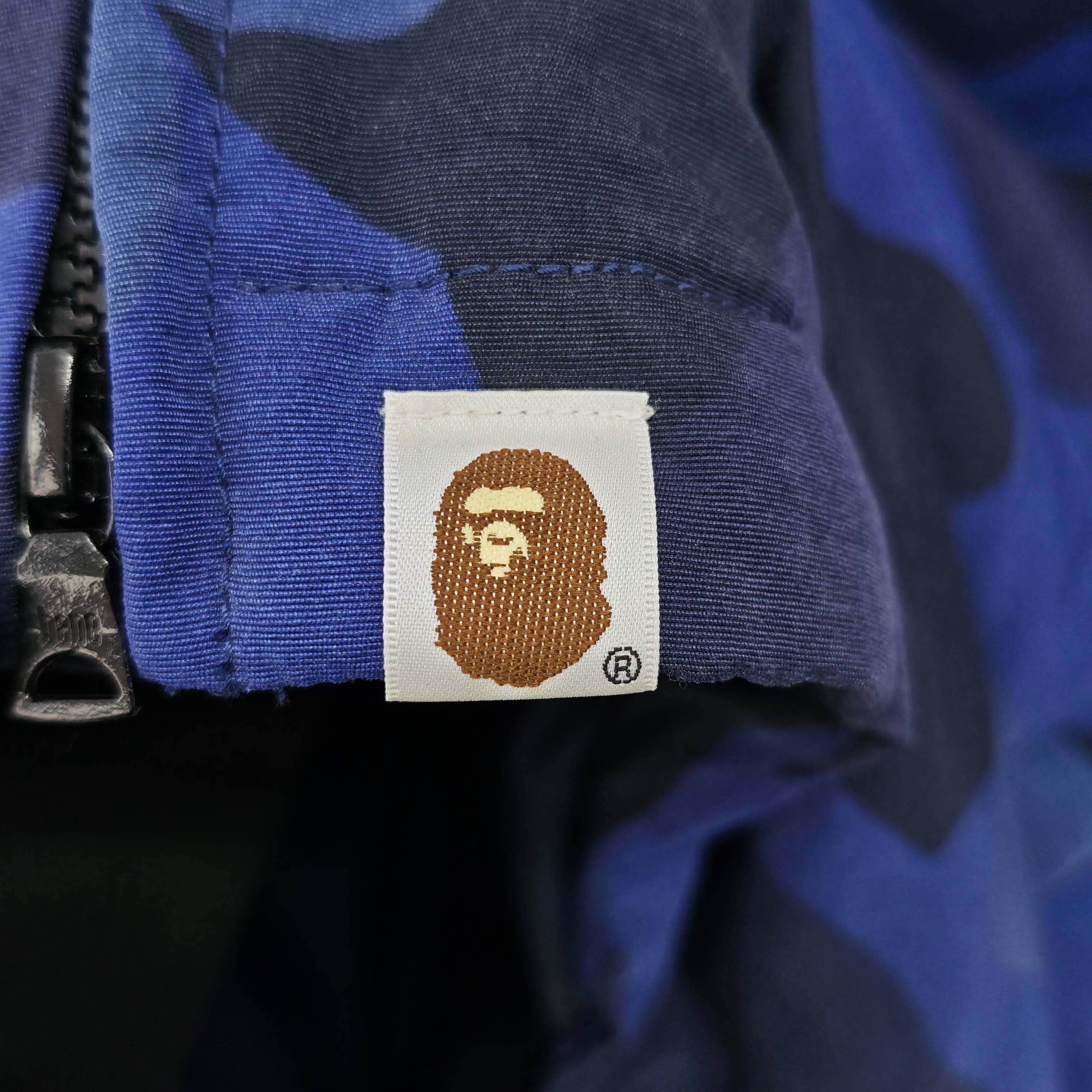 Bape A BATHING APE Blue Camo Puffer Jacket Size XL Size US XL / EU 56 / 4 - 7 Thumbnail