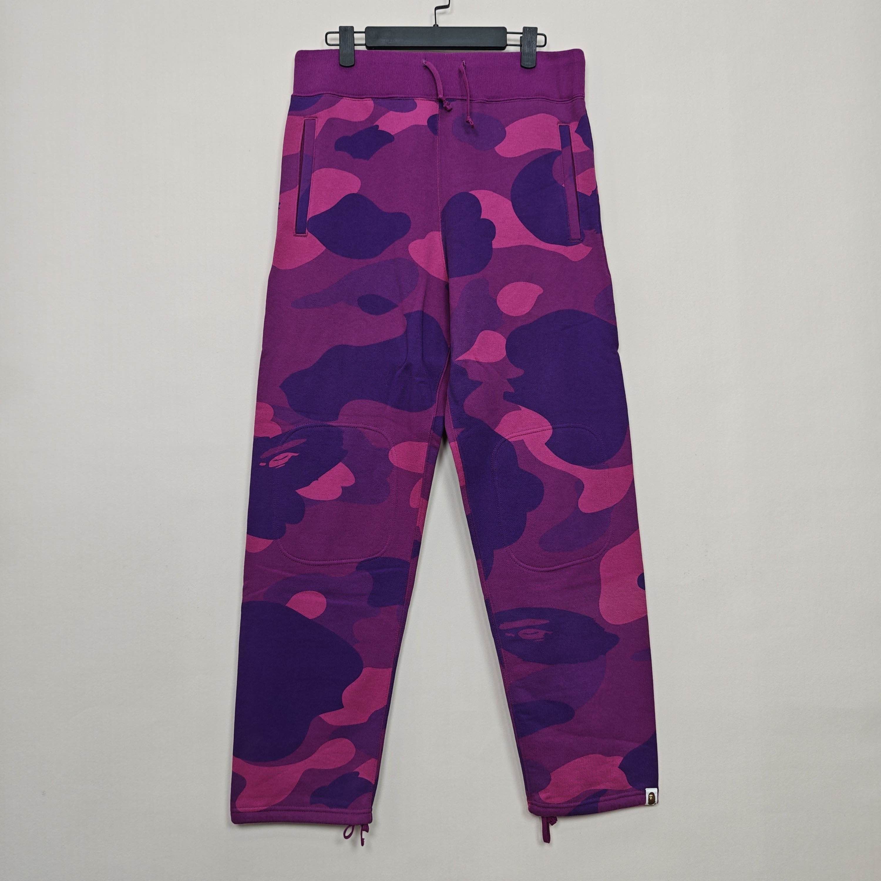 Bape A BATHING APE Purple Camo Sweatpants Size M Size US 32 / EU 48 - 9 Thumbnail
