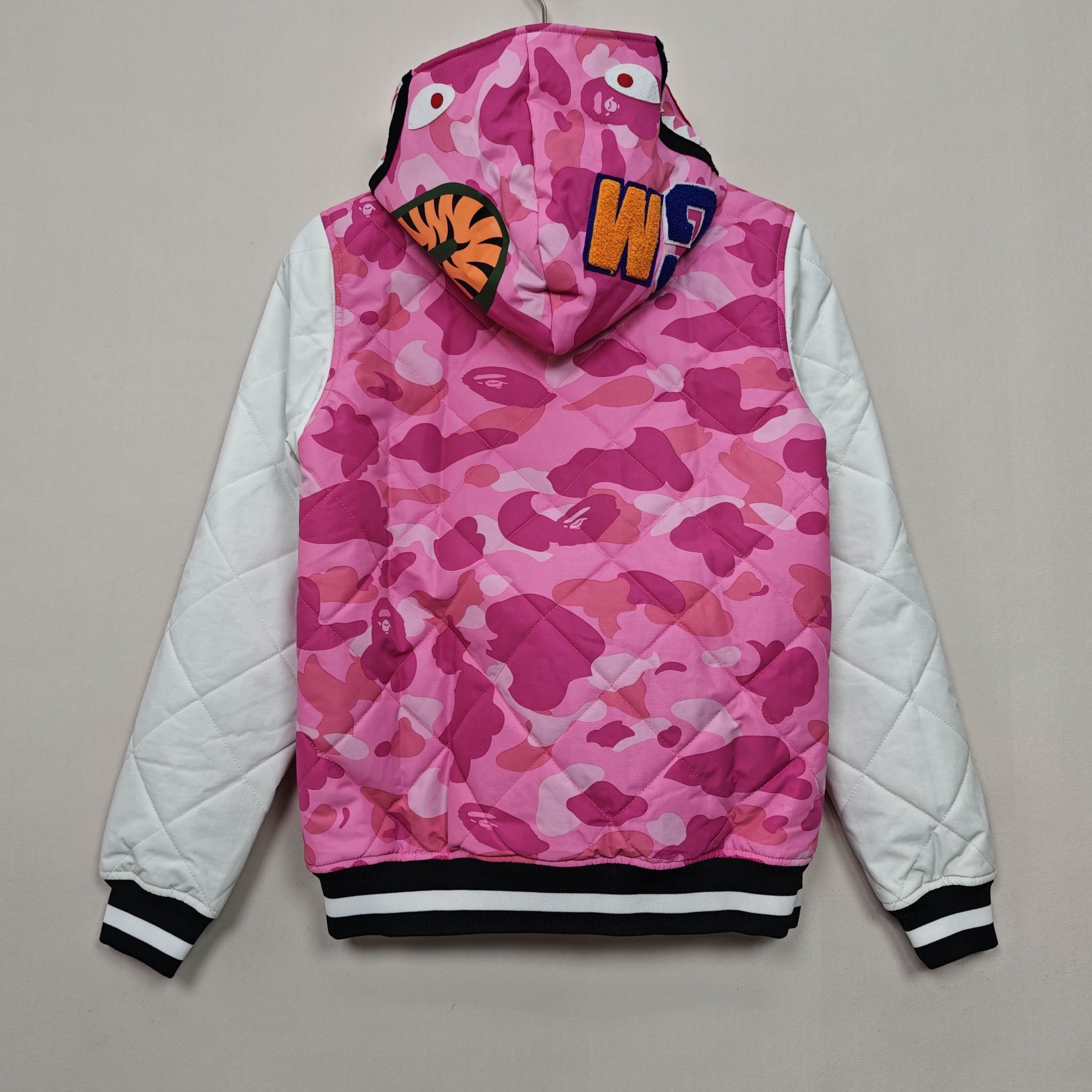 Bape A BATHING APE Pink Camo Shark Jacket Size XS Size US XS / EU 42 / 0 - 2 Thumbnail