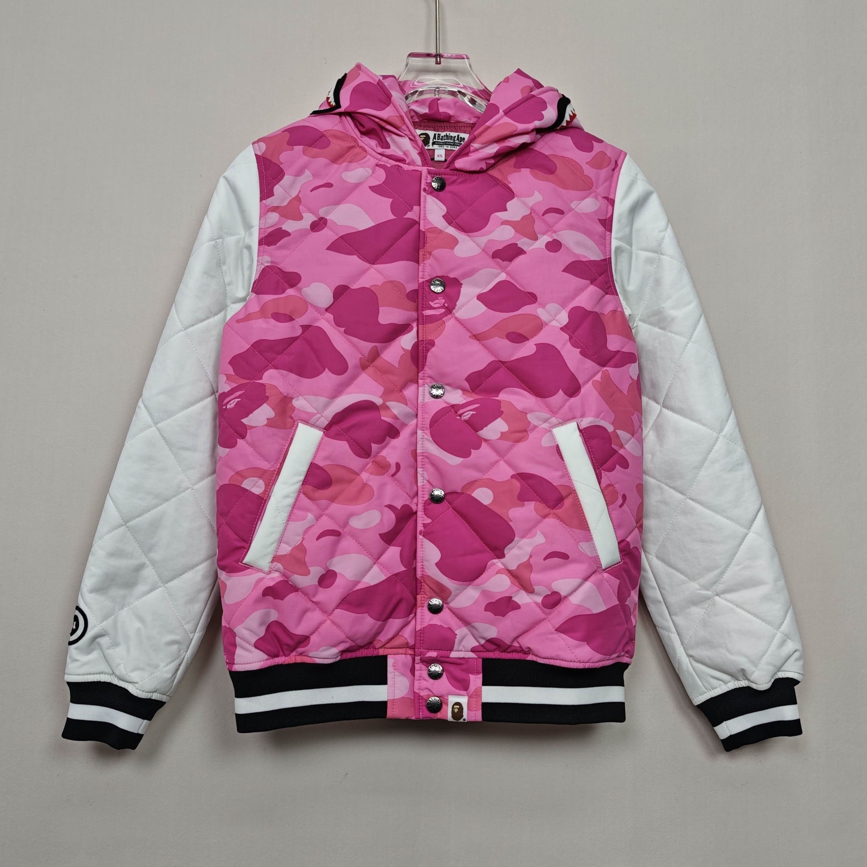 Bape A BATHING APE Pink Camo Shark Jacket Size XS Size US XS / EU 42 / 0 - 10 Thumbnail