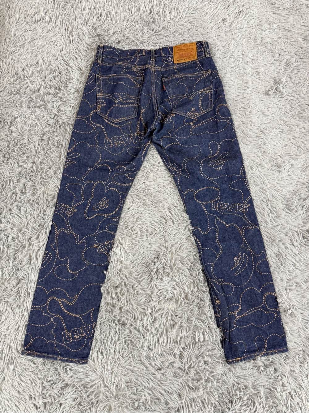Bape A BATHING APE x Levi's Camo Stitch Jeans Size 32 Size US 32 / EU 48 - 2 Thumbnail