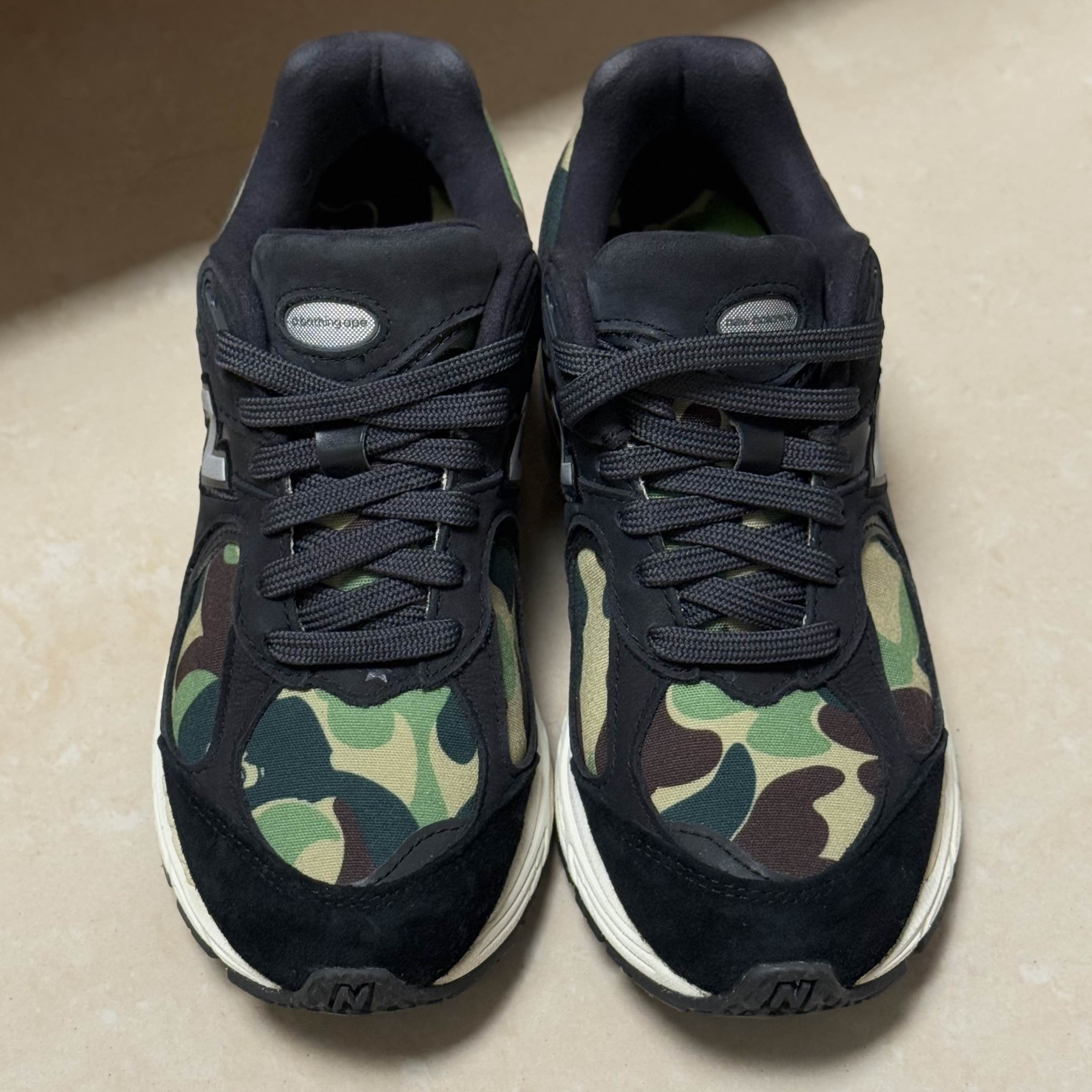 New Balance BAPE x New Balance 2002R Camo Sneakers Size 5 Size US 5 / EU 37 - 2 Thumbnail