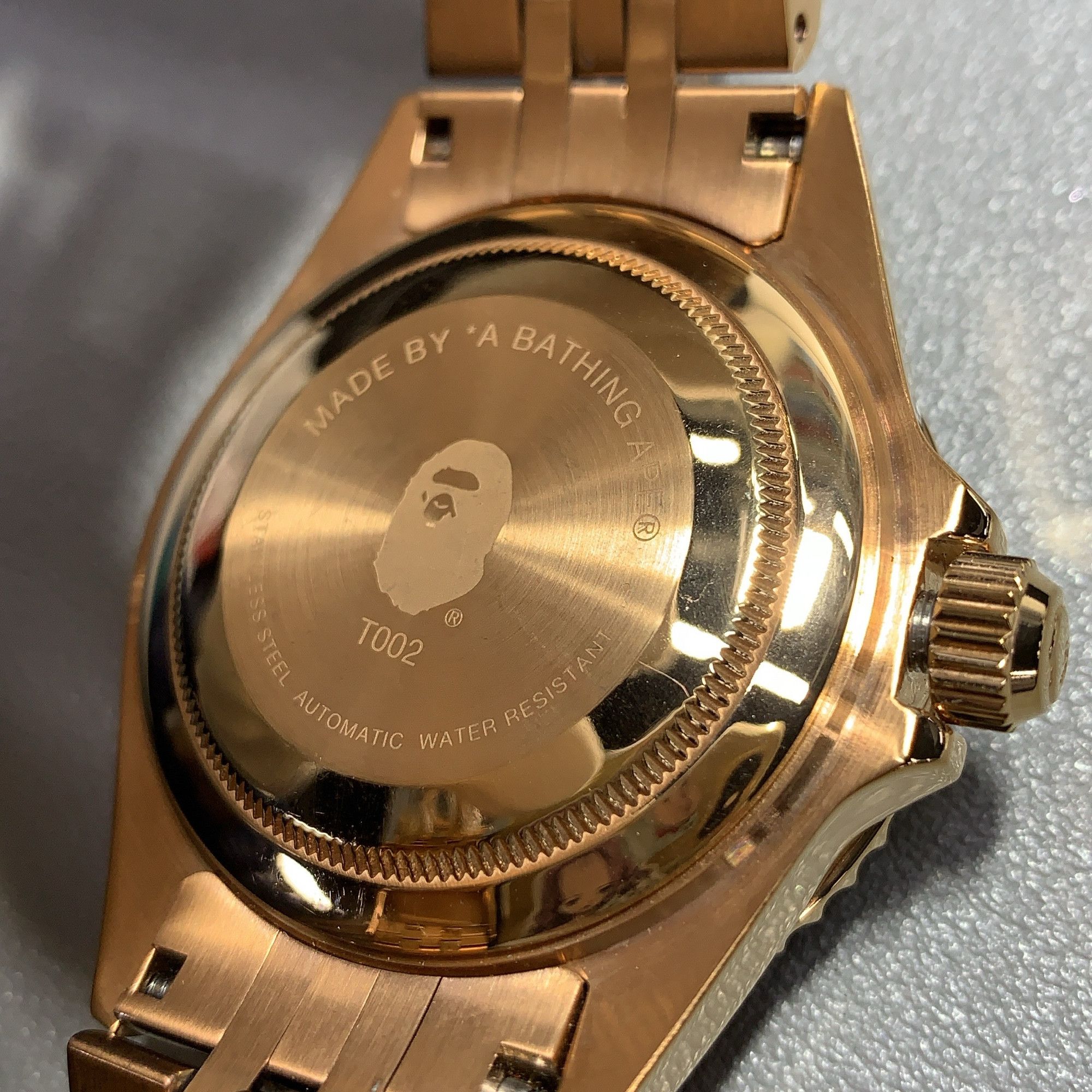 Bape A Bathing Ape Gold Bapex Watch ONE SIZE Size ONE SIZE - 10 Thumbnail