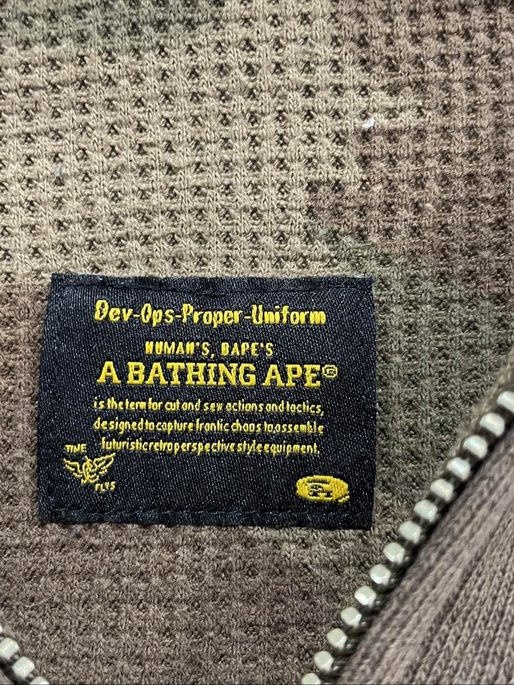 Bape A Bathing Ape Embroidered Zip Up Hoodie Size L Size US L / EU 52-54 / 3 - 3 Thumbnail
