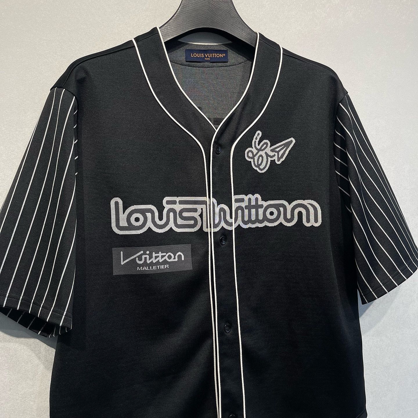 Louis Vuitton Louis Vuitton Striped Baseball Shirt Size L Size US L / EU 52-54 / 3 - 5 Thumbnail