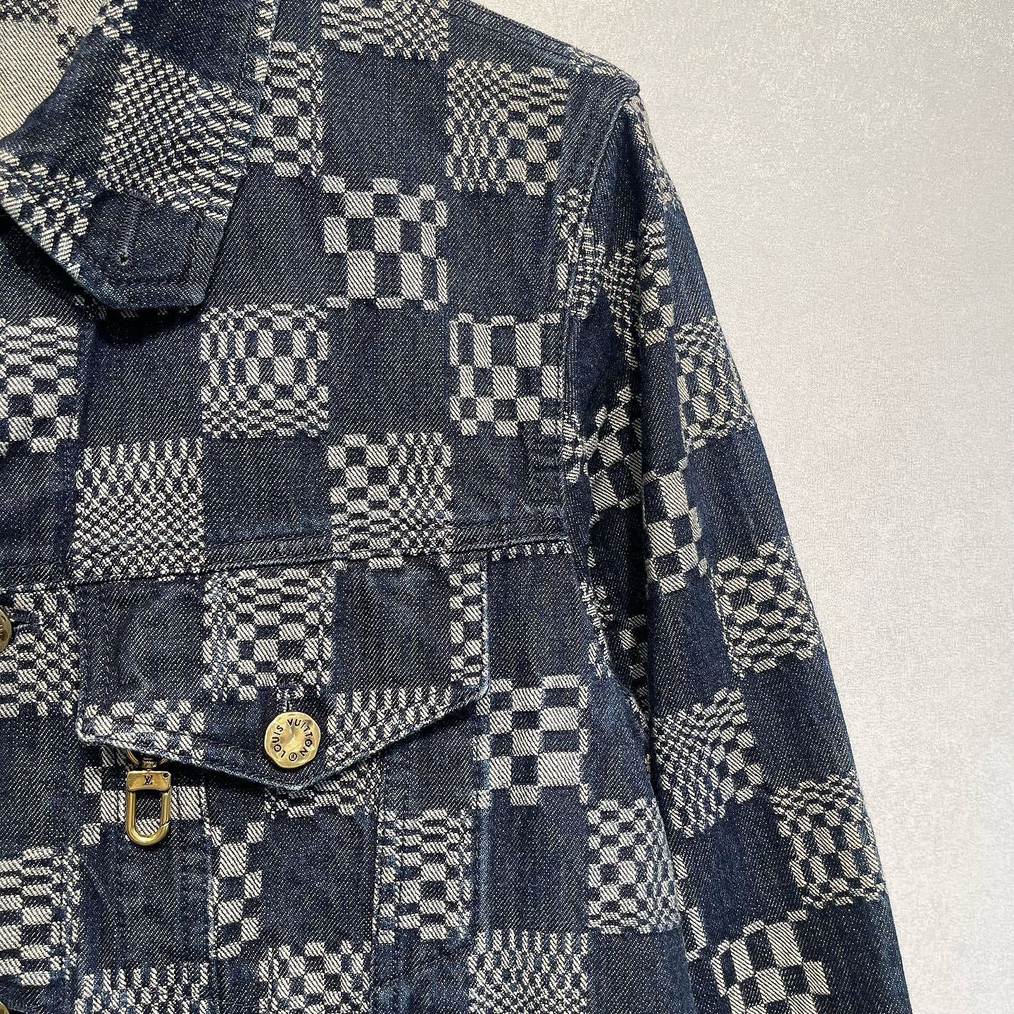 Louis Vuitton Louis Vuitton Checkerboard Denim Jacket Size 48 Size US M / EU 48-50 / 2 - 5 Thumbnail