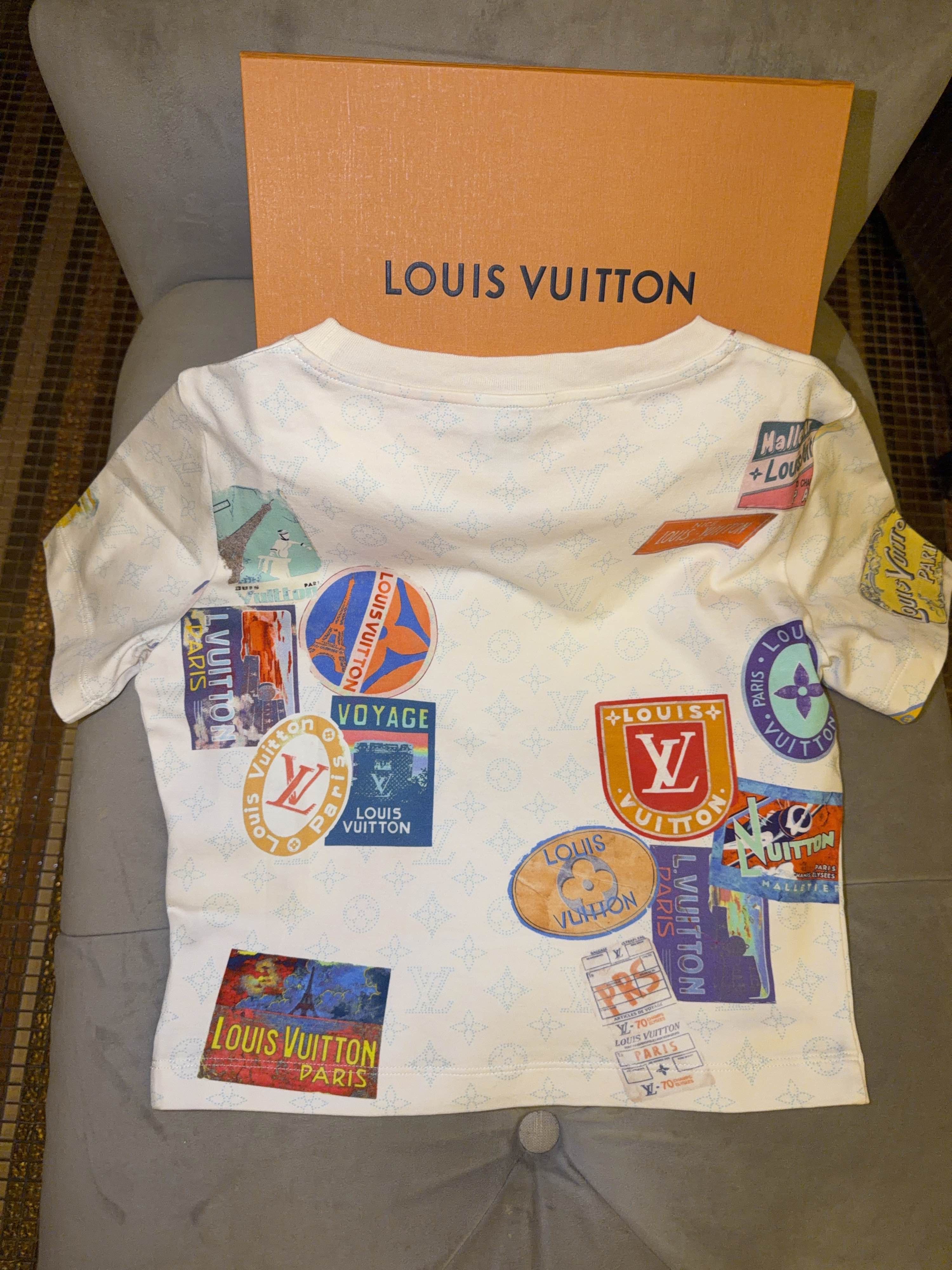 Louis Vuitton Louis Vuitton Chain Monogram T-Shirt Size S Size S / US 4 / IT 40 - 2 Thumbnail