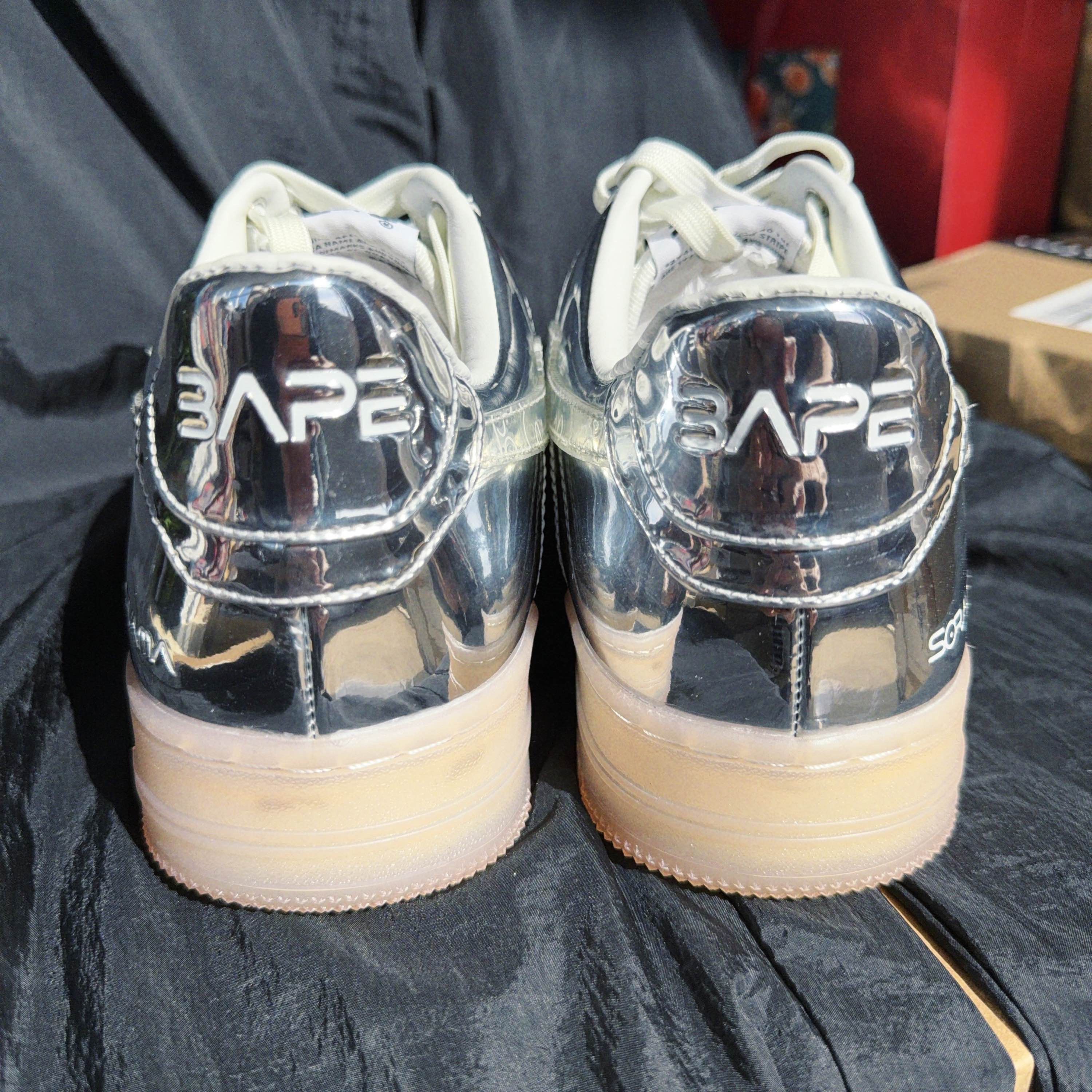 Bape BAPE x Hajime Sorayama BAPE STA Silver Sneakers Size 11 Size US 12 / EU 45 - 3 Thumbnail
