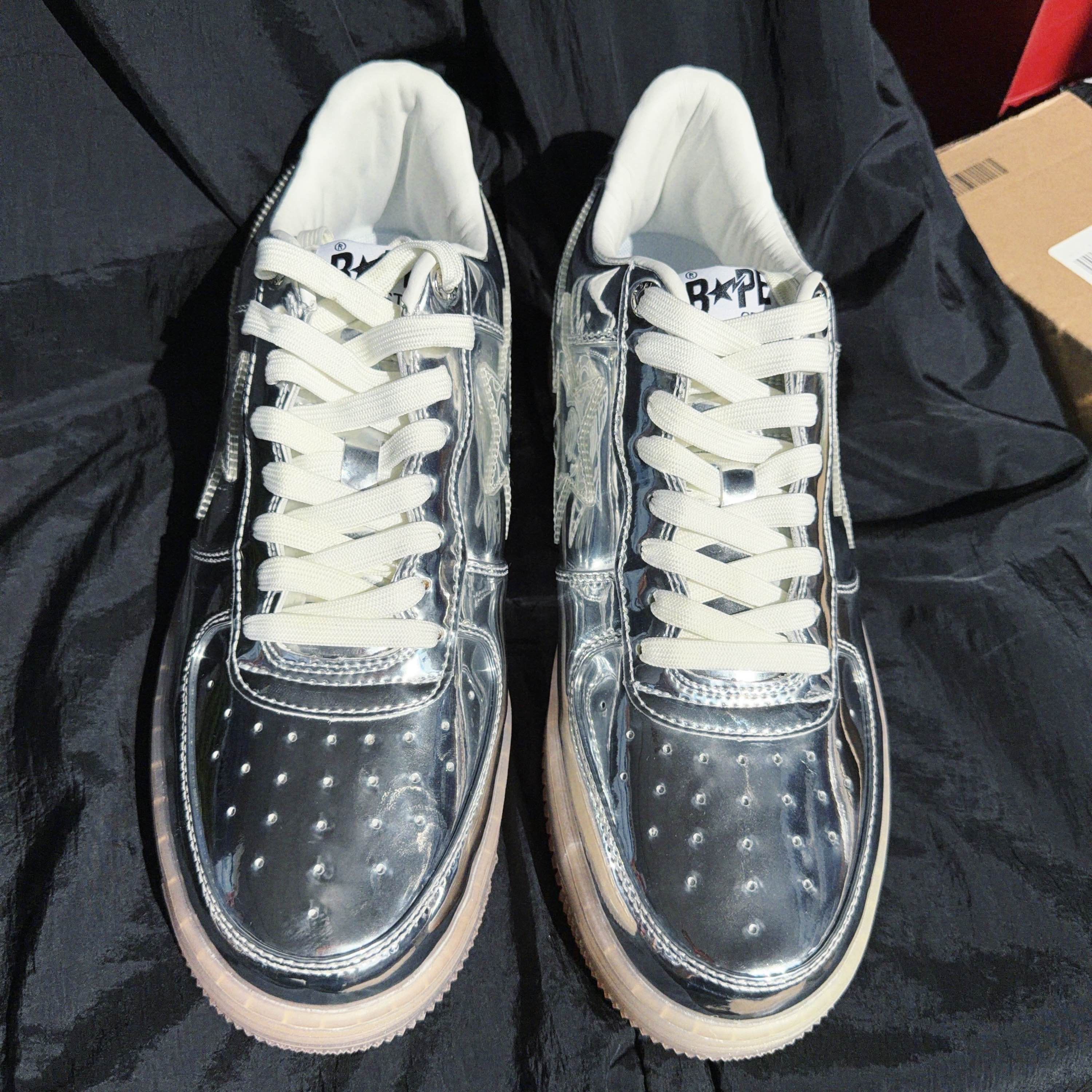 Bape BAPE x Hajime Sorayama BAPE STA Silver Sneakers Size 11 Size US 12 / EU 45 - 2 Thumbnail