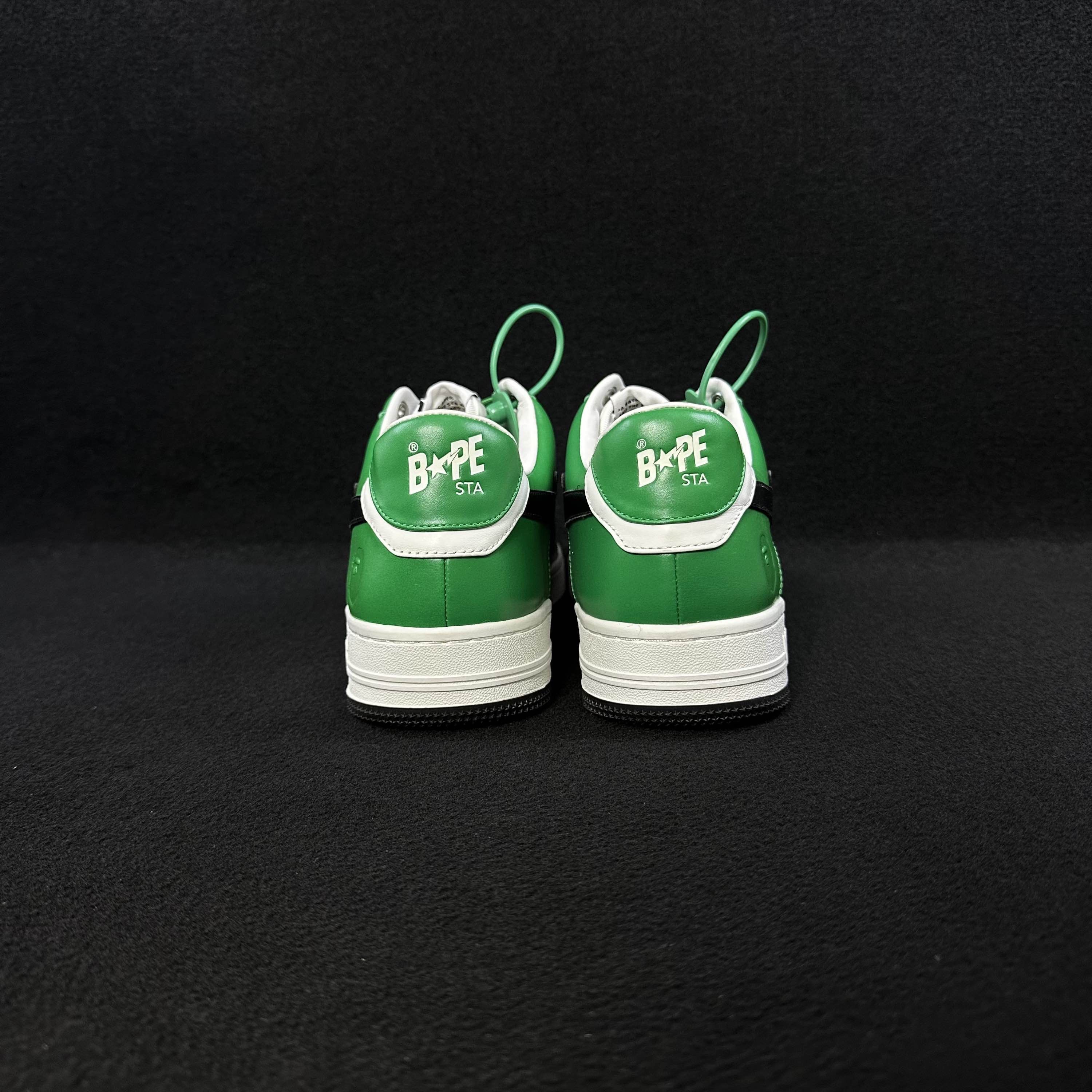 Bape A Bathing Ape Bape Sta Green White Sneakers US 9.5 Size US 10 / EU 43 - 3 Thumbnail