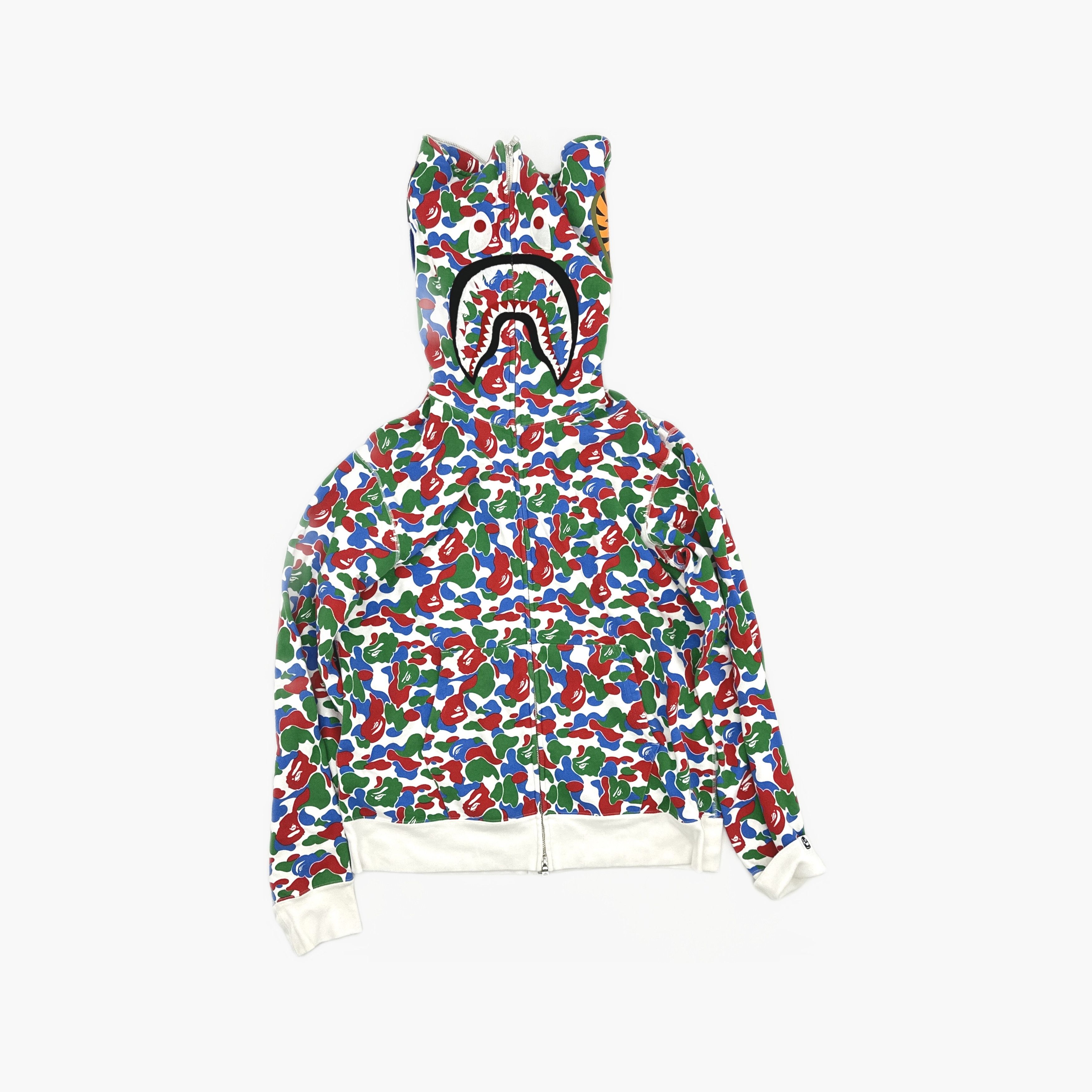 Bape A BATHING APE Camo Shark Full Zip Hoodie XL Size US XL / EU 56 / 4 - 2 Thumbnail