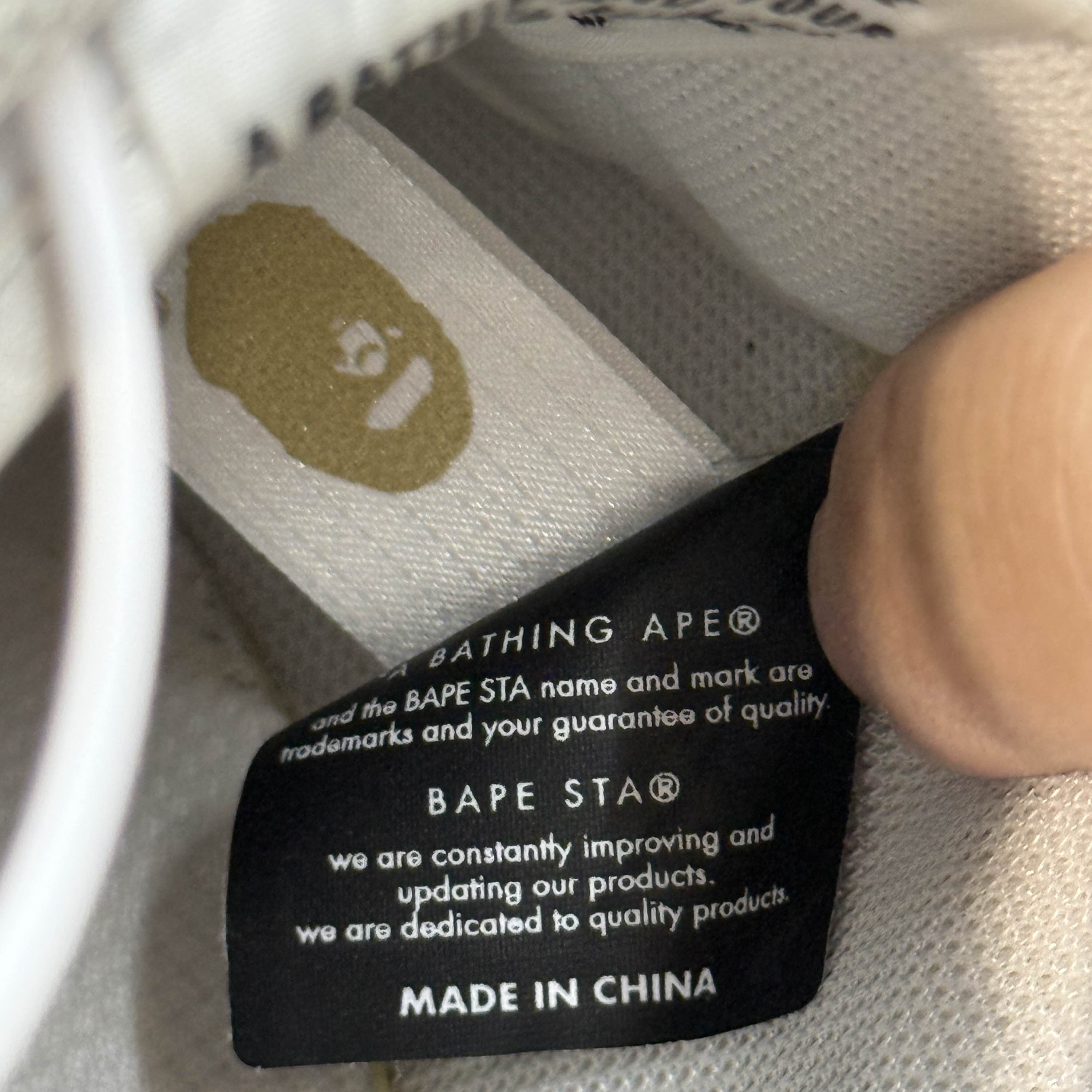 Bape A Bathing Ape White Bape Sta Low-Top Sneakers Size US 10.5 Size US 10.5 / EU 43-44 - 7 Thumbnail