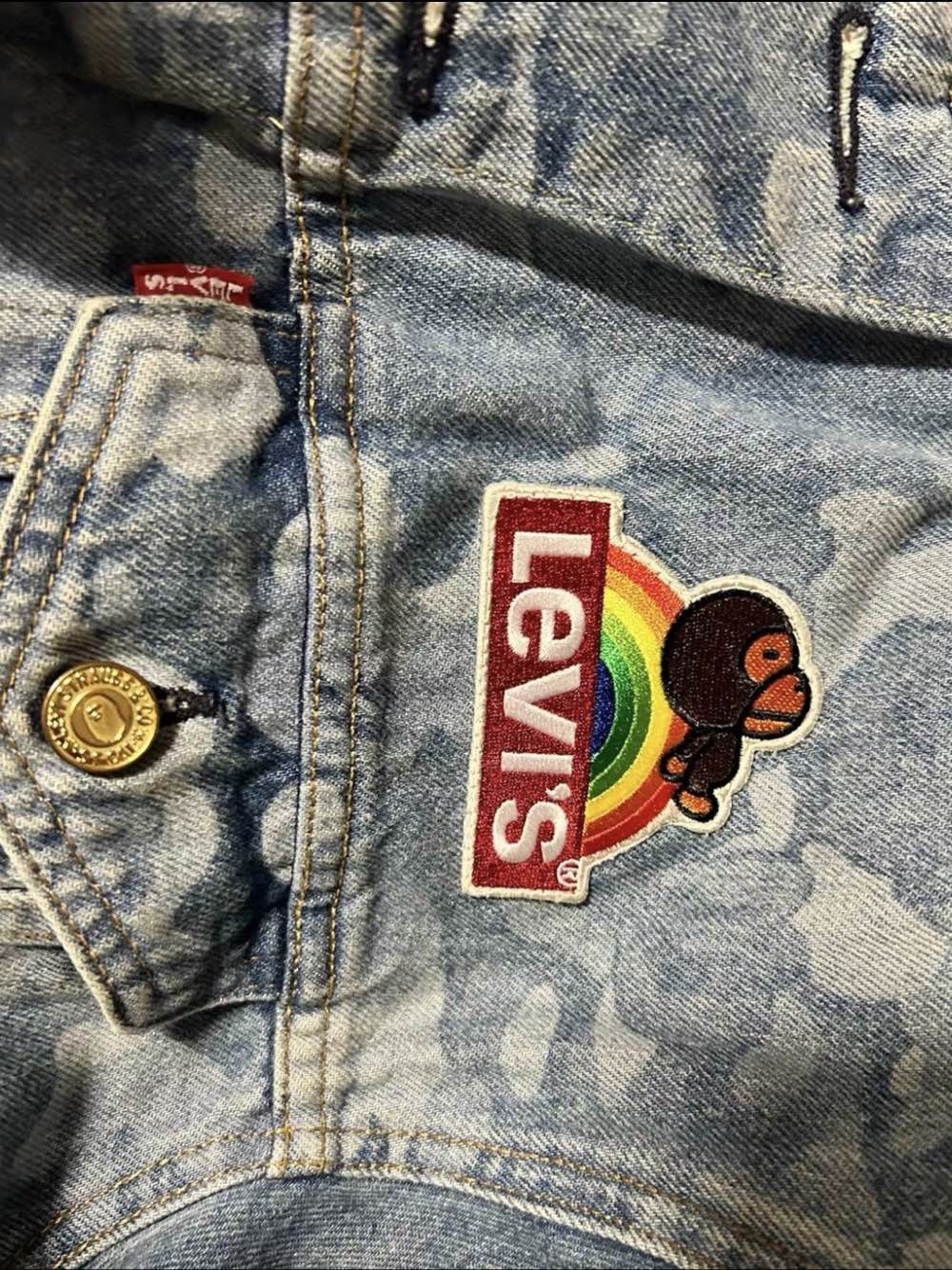Bape × Levi's A BATHING APE x Levi's Camo Denim Jacket Size L Size US L / EU 52-54 / 3 - 5 Thumbnail