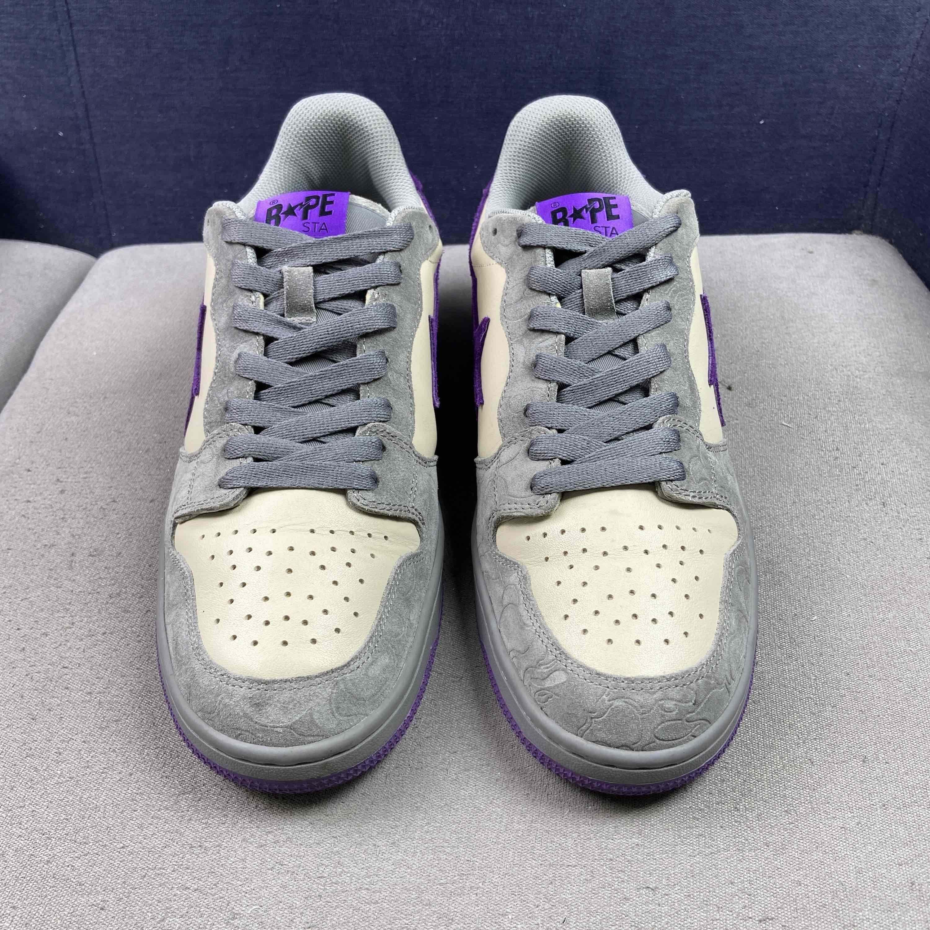 Bape A Bathing Ape Bape Sta Purple Gray Sneakers Size 11 Size US 12 / EU 45 - 2 Thumbnail