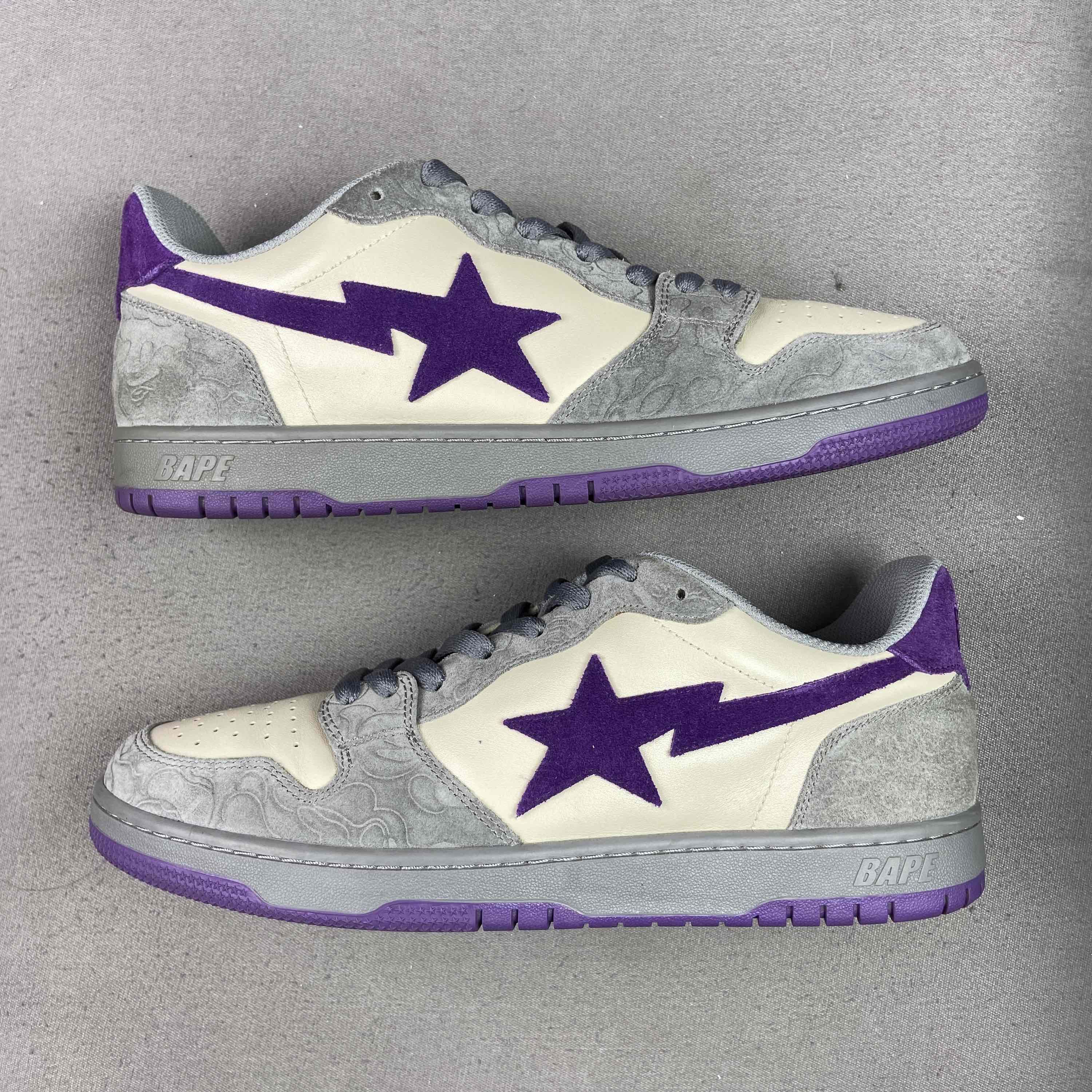 Bape A Bathing Ape Bape Sta Purple Gray Sneakers Size 11 Size US 12 / EU 45 - 8 Thumbnail