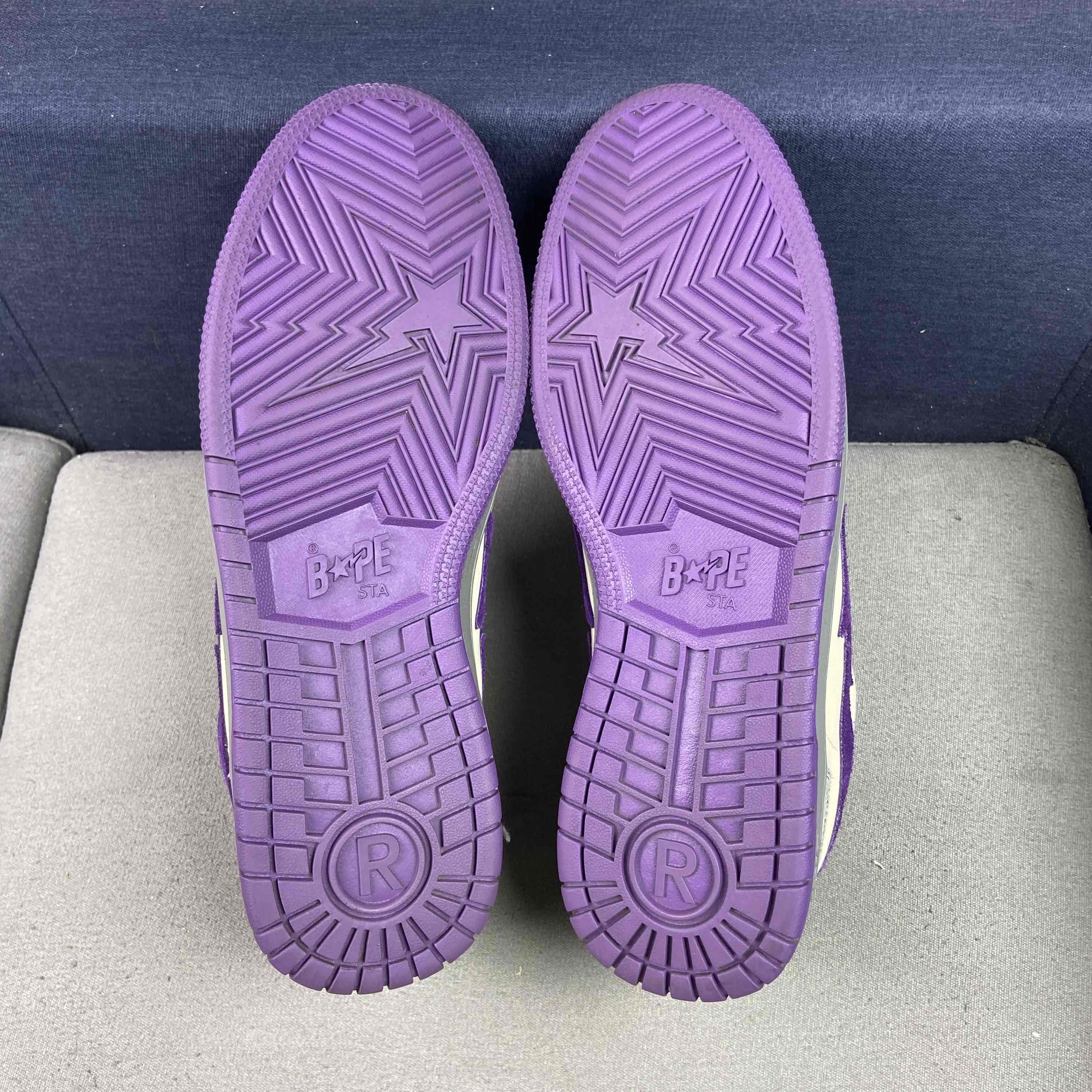 Bape A Bathing Ape Bape Sta Purple Gray Sneakers Size 11 Size US 12 / EU 45 - 4 Thumbnail