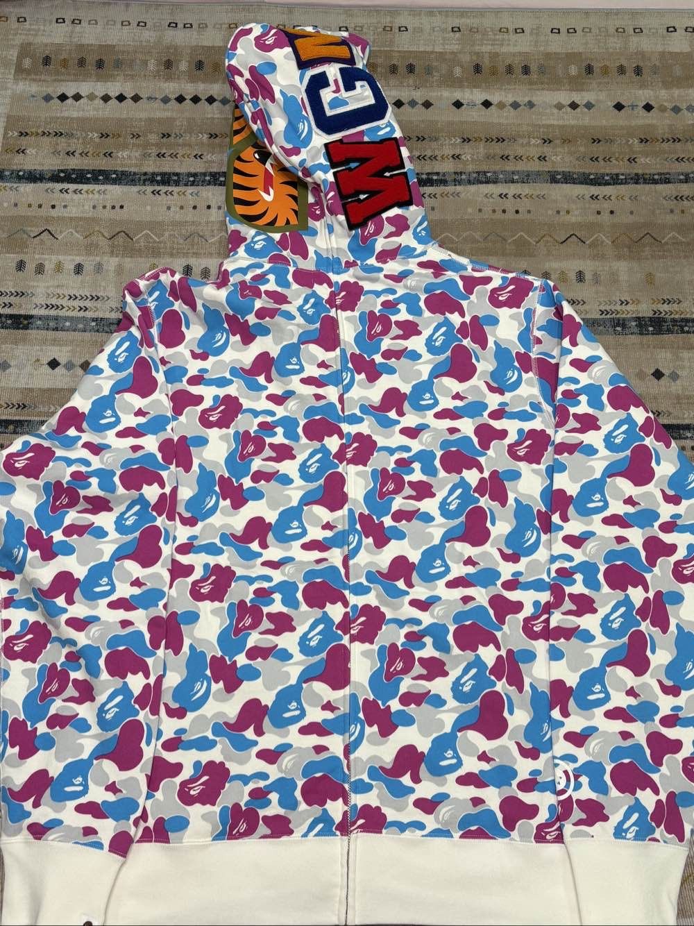 Bape A BATHING APE Camo Shark Full-Zip Hoodie Size XL Size US XL / EU 56 / 4 - 2 Thumbnail