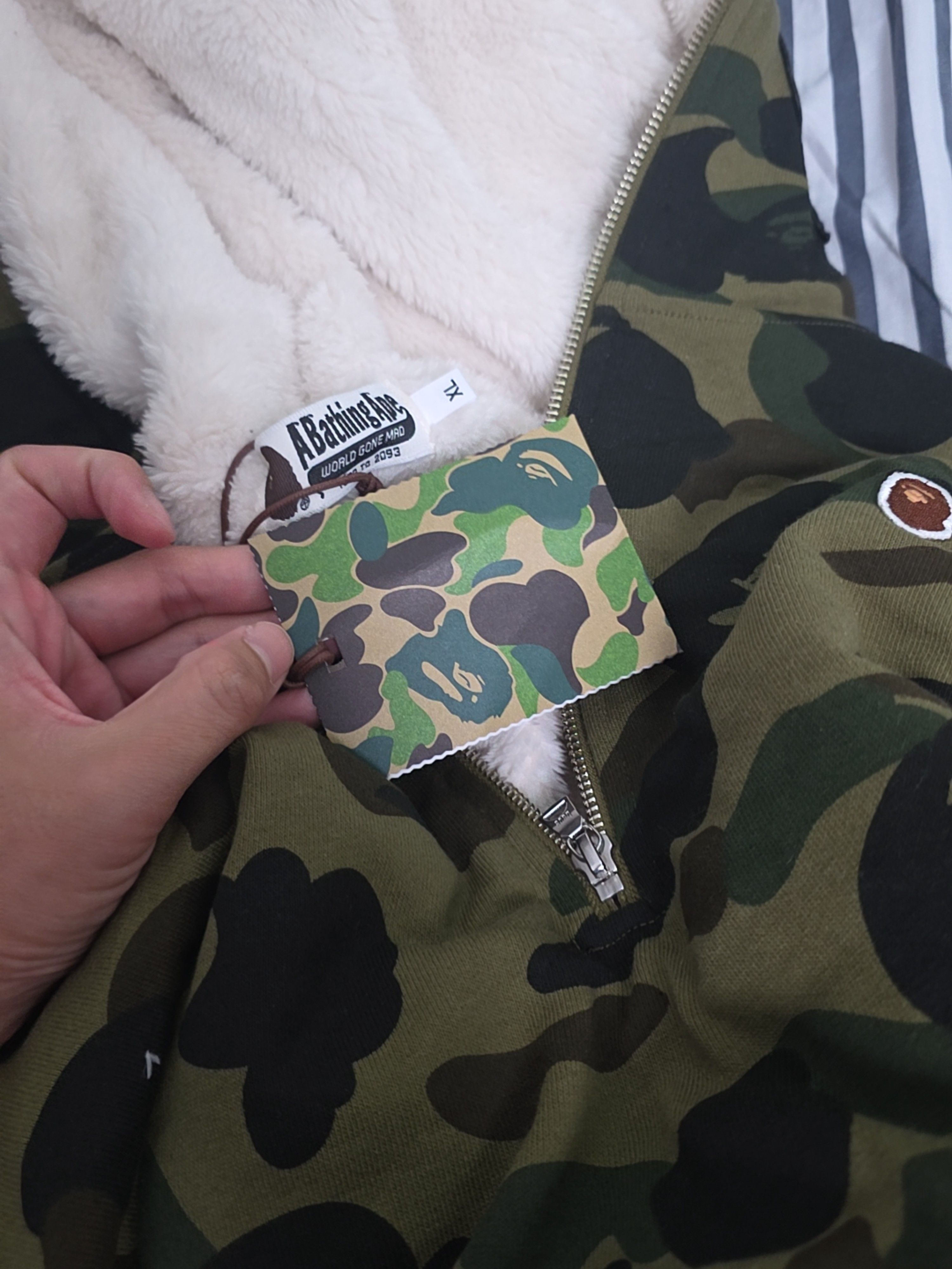 Bape A Bathing Ape Camo Shark Pullover Hoodie XL Size US XL / EU 56 / 4 - 5 Thumbnail