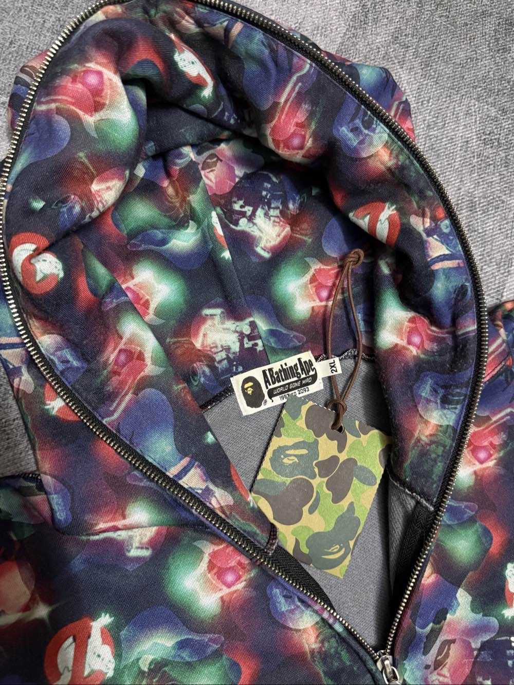 Bape A Bathing Ape x Ghostbusters Print Zip Hoodie Size 2XL Size US XXL / EU 58 / 5 - 5 Thumbnail