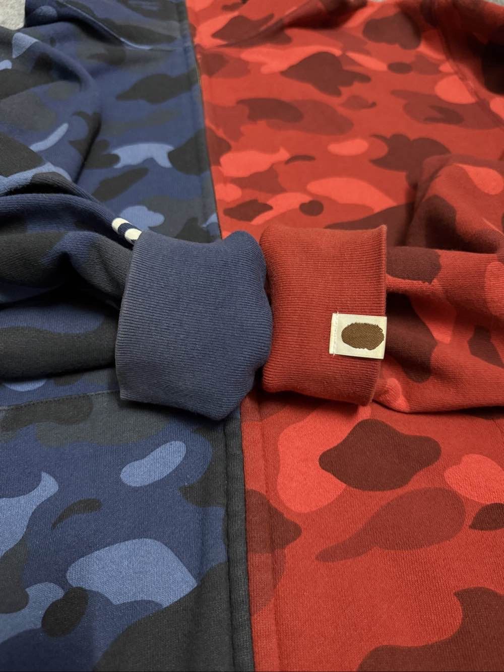 Bape A Bathing Ape Split Camo Shark Tiger Hoodie Size XL Size US XL / EU 56 / 4 - 5 Thumbnail