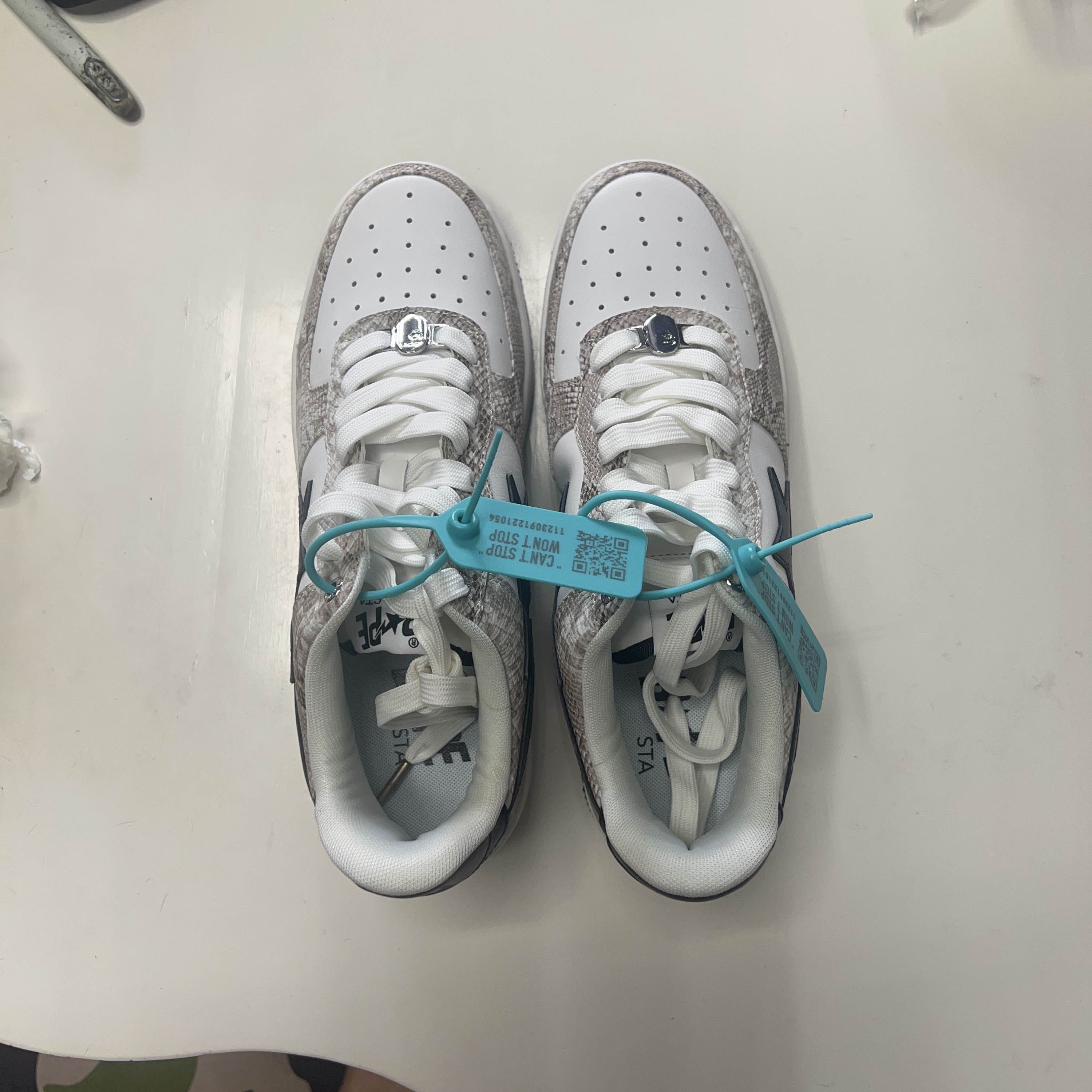 Bape A Bathing Ape Snakeskin Bape Sta Sneakers US 9.5 Size US 10 / EU 43 - 7 Thumbnail