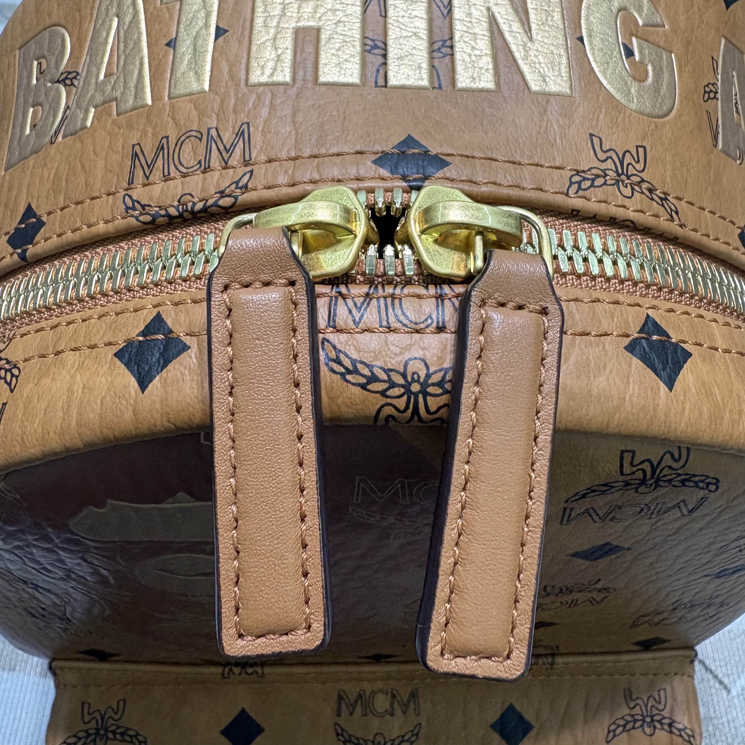 MCM MCM x Bape Stark Dragon Visetos Backpack Size ONE SIZE - 6 Thumbnail