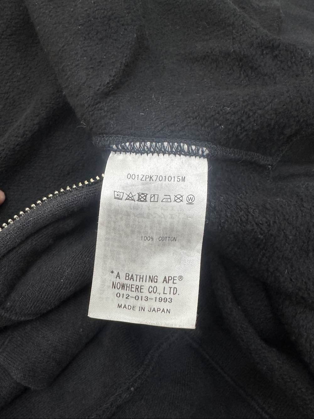 Bape BAPE Shark Full Zip Hoodie Black 2XL Size US XXL / EU 58 / 5 - 4 Thumbnail