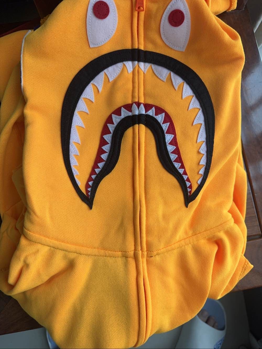 Bape A Bathing Ape Neon Shark Full Zip Hoodie Size L Size US L / EU 52-54 / 3 - 6 Thumbnail