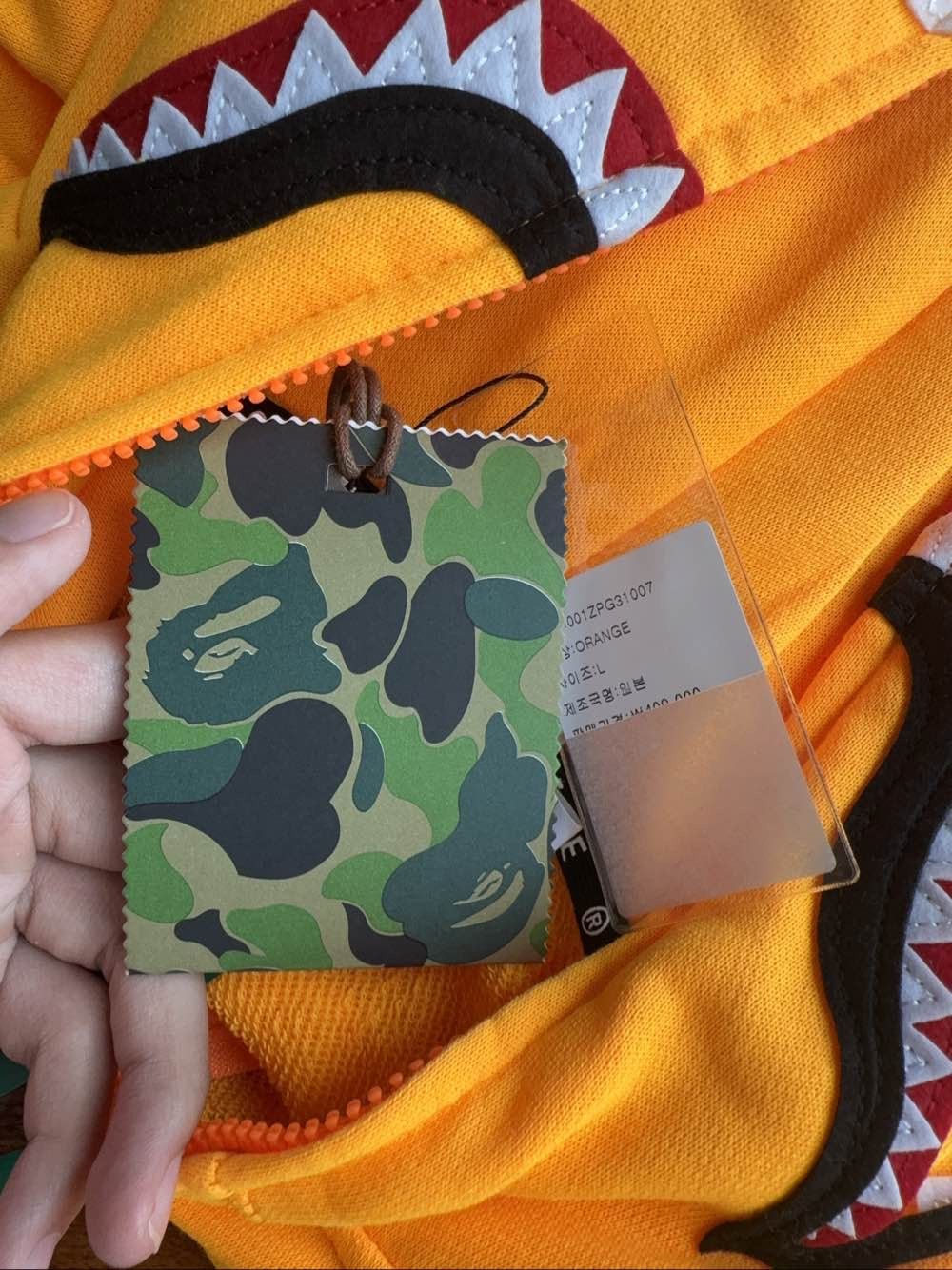 Bape A Bathing Ape Neon Shark Full Zip Hoodie Size L Size US L / EU 52-54 / 3 - 5 Thumbnail