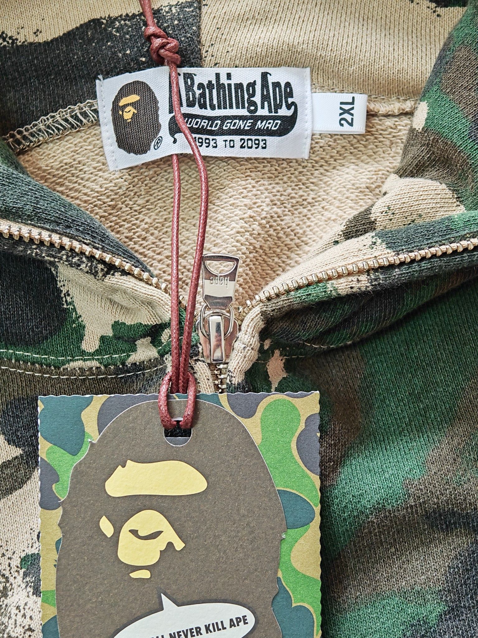 Bape A Bathing Ape Camo Shark Full Zip Hoodie Size XXL Size US XXL / EU 58 / 5 - 3 Thumbnail