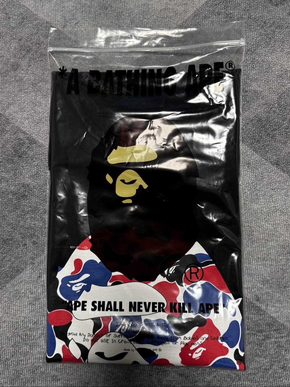 Bape A Bathing Ape Multi Camo Monkey T-Shirt Size 2XL Size US XXL / EU 58 / 5 - 5 Thumbnail
