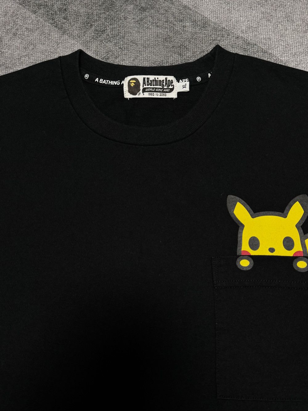 Bape A Bathing Ape x Pokemon Pikachu T-Shirt Size XL Size US XL / EU 56 / 4 - 3 Thumbnail