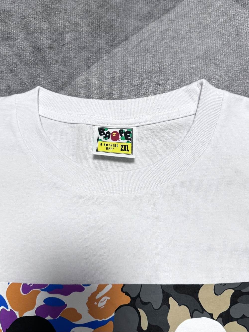 Bape A BATHING APE Camo Graphic T-Shirt US XXL Size US XXL / EU 58 / 5 - 3 Thumbnail