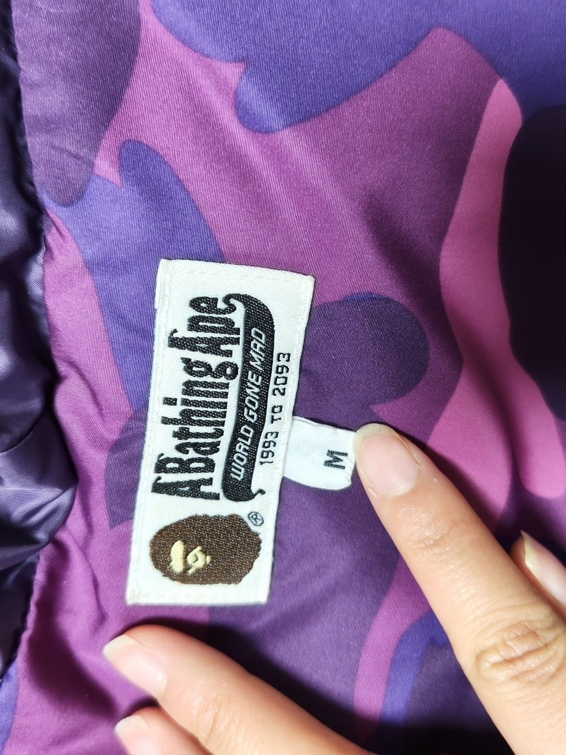 Bape A BATHING APE Purple Camo Shark Jacket Size M Size US M / EU 48-50 / 2 - 3 Thumbnail