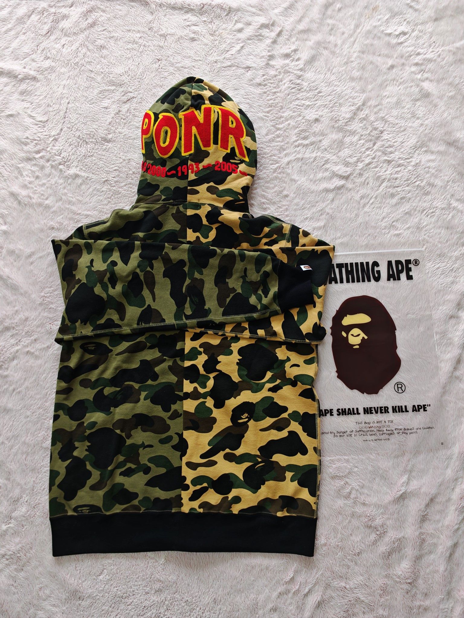 Bape A Bathing Ape Camo Full Zip Hoodie XXL Size US XXL / EU 58 / 5 - 2 Thumbnail
