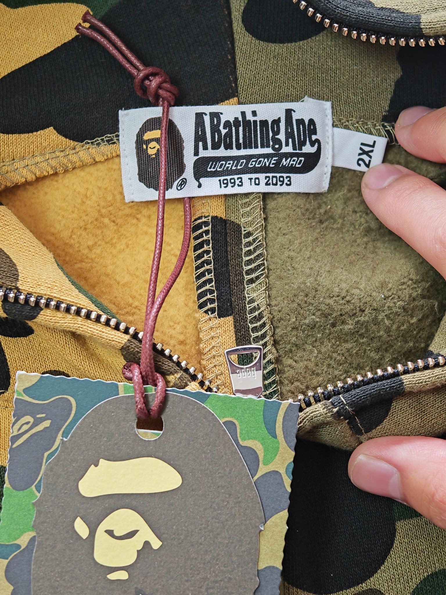 Bape A Bathing Ape Camo Full Zip Hoodie XXL Size US XXL / EU 58 / 5 - 3 Thumbnail