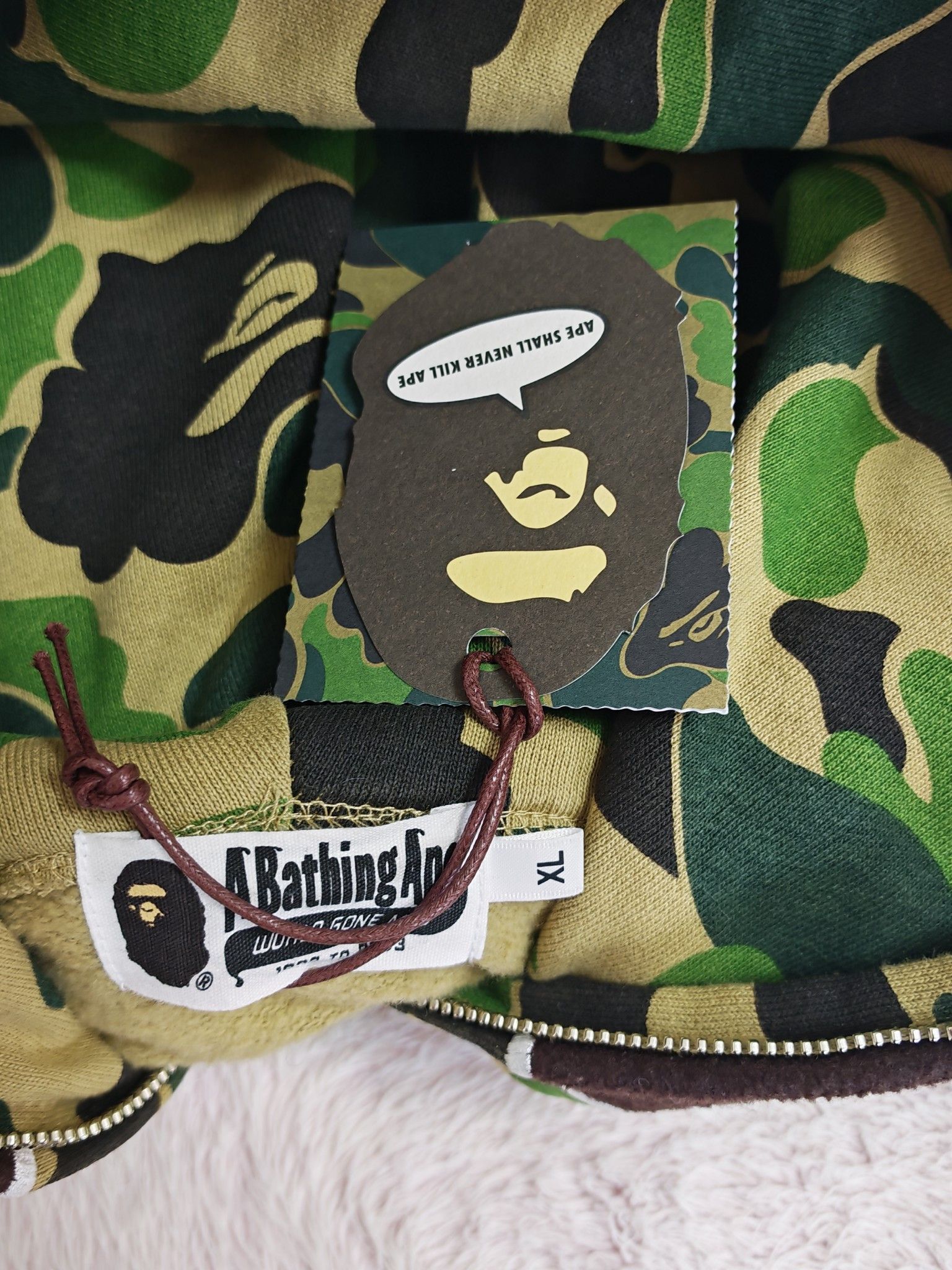 Bape A Bathing Ape Camo Full Zip Hoodie Size XL Size US XL / EU 56 / 4 - 3 Thumbnail
