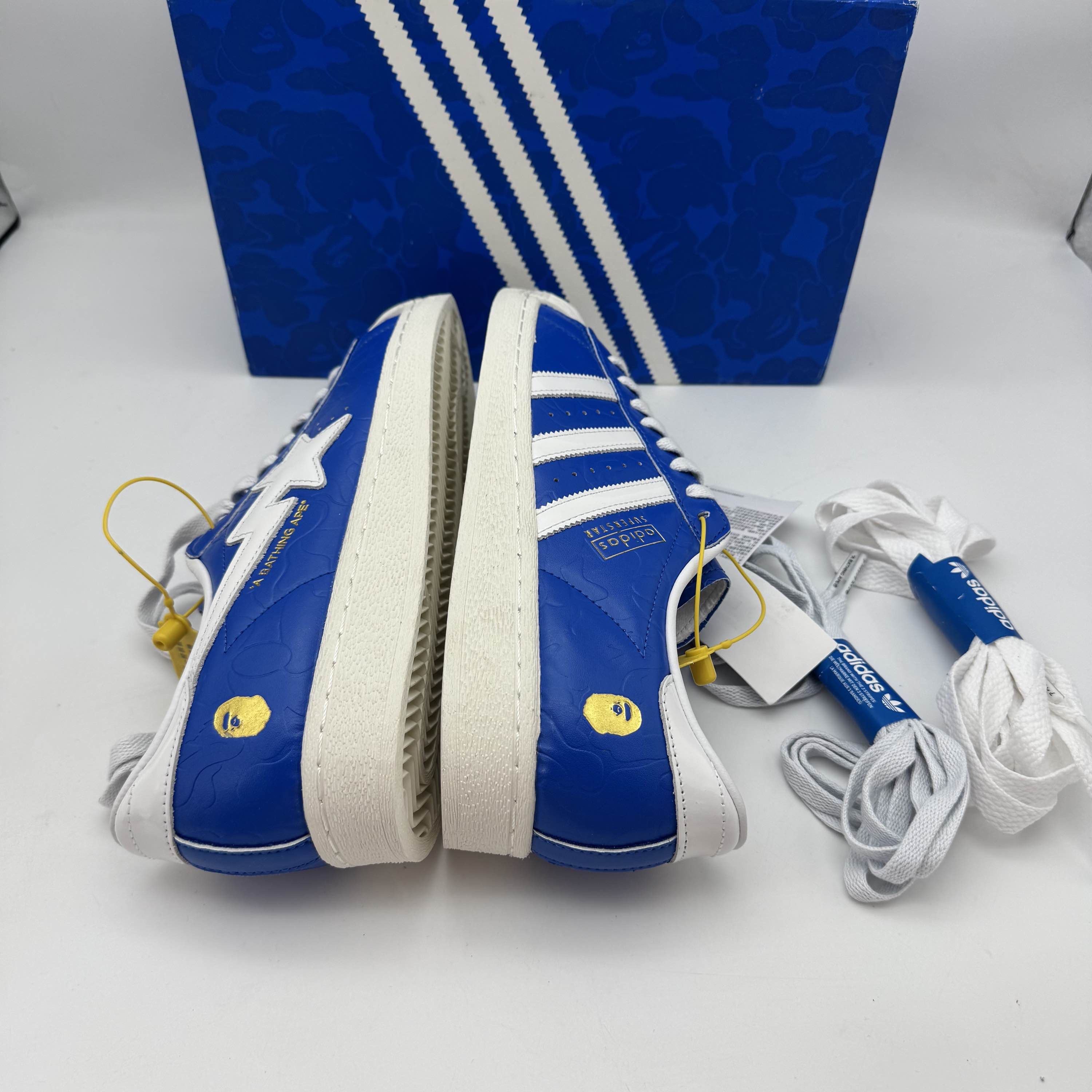Adidas × Bape A BATHING APE x adidas Superstar Blue Size 9 Size US 9 / EU 42 - 8 Thumbnail