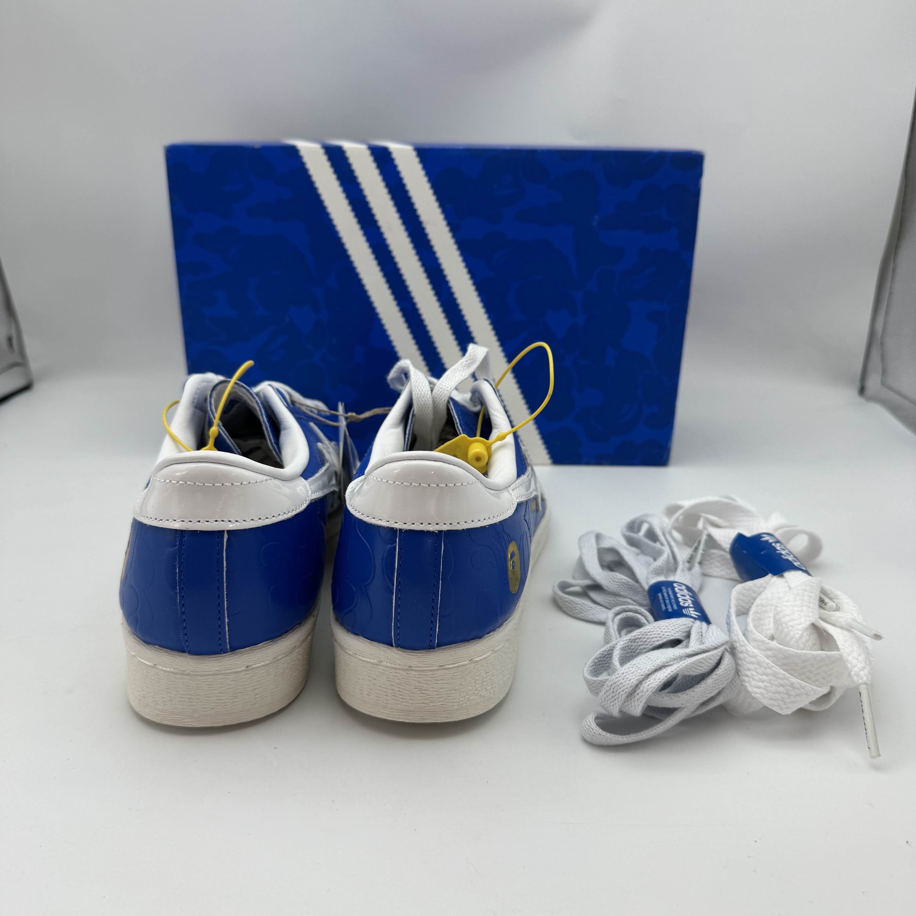 Adidas × Bape A BATHING APE x adidas Superstar Blue Size 9 Size US 9 / EU 42 - 3 Thumbnail