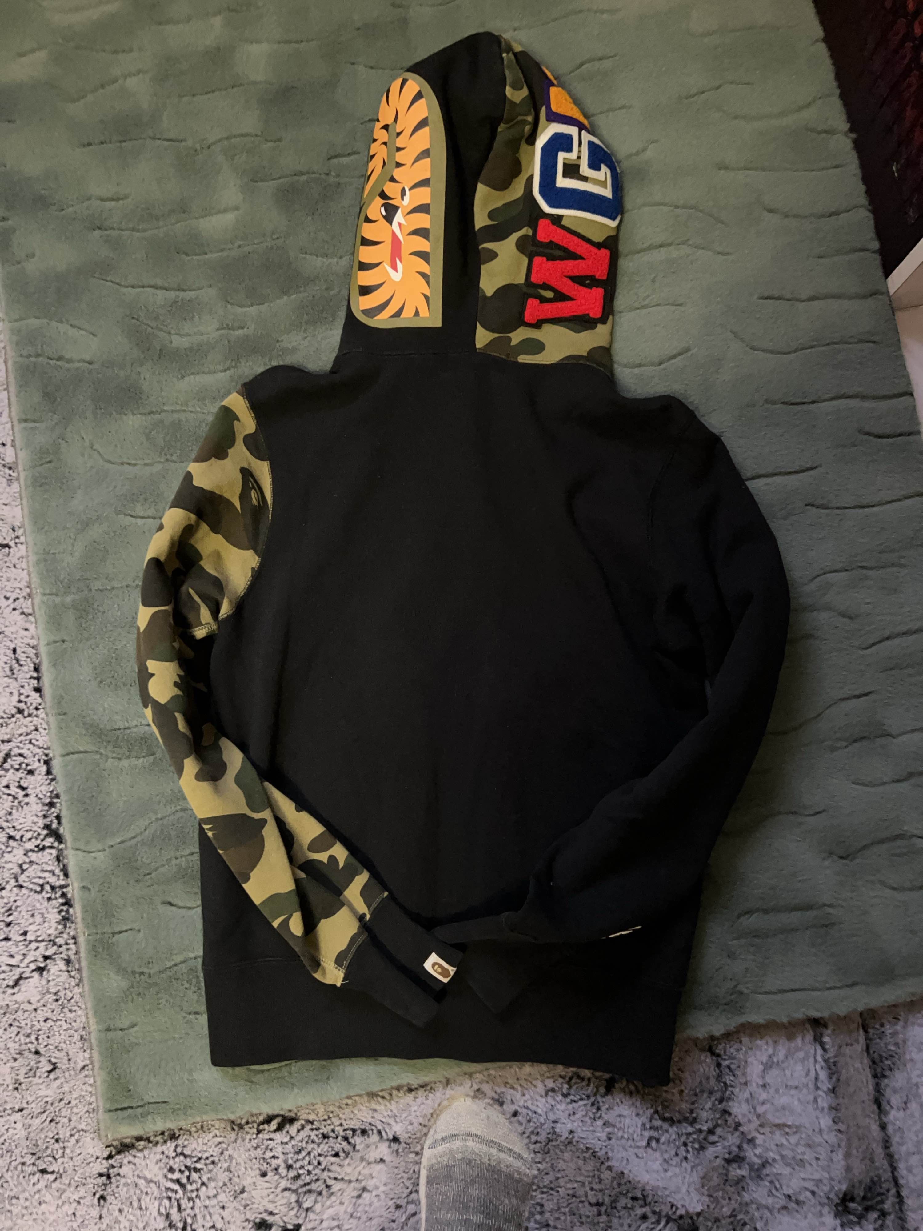 Bape A BATHING APE Camo Shark Full Zip Hoodie Size S Size US S / EU 44-46 / 1 - 2 Thumbnail