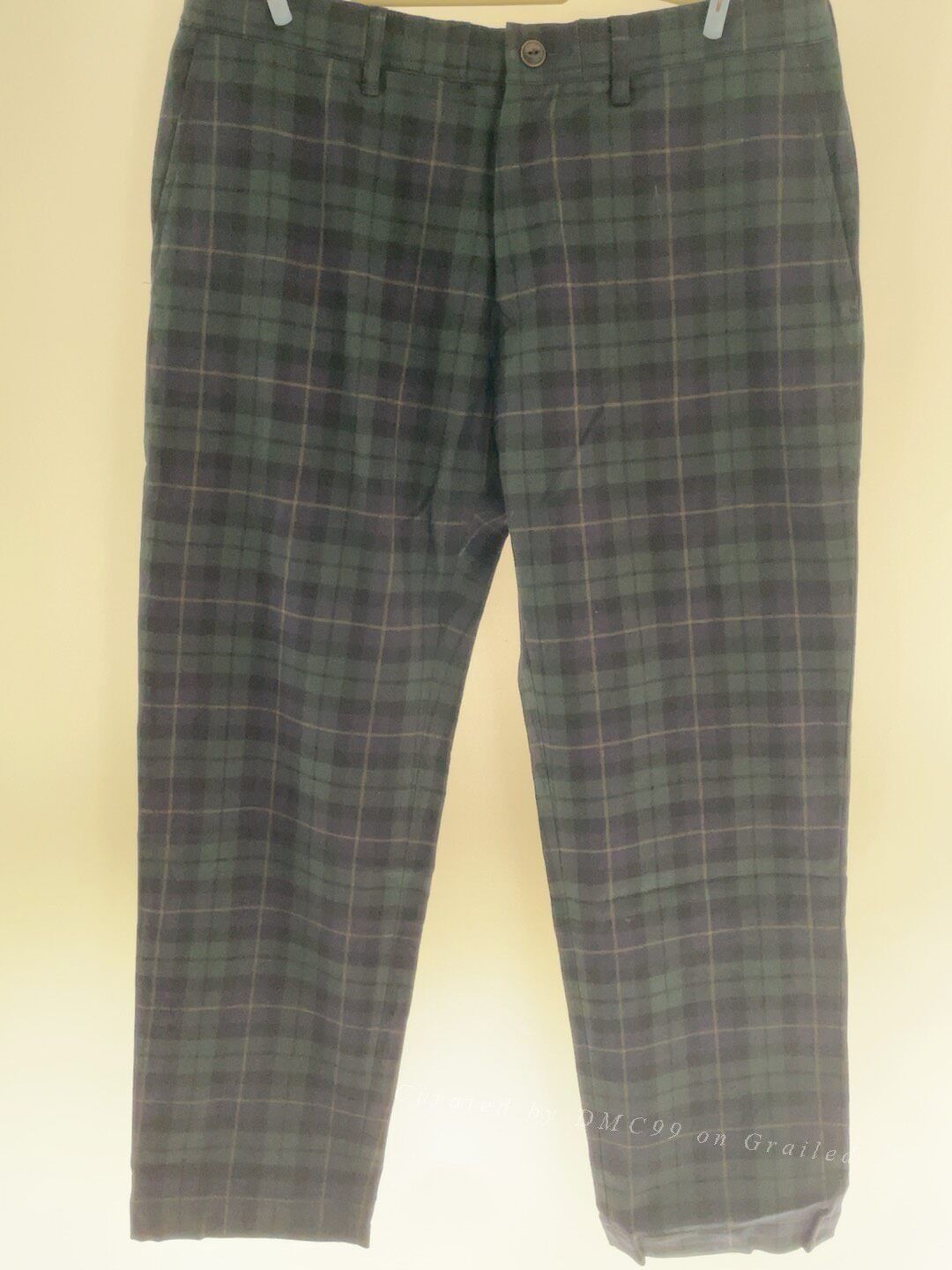 45rpm 45R Men's Plaid Straight-Leg Pants Size US 36 / EU 52 - 8 Thumbnail