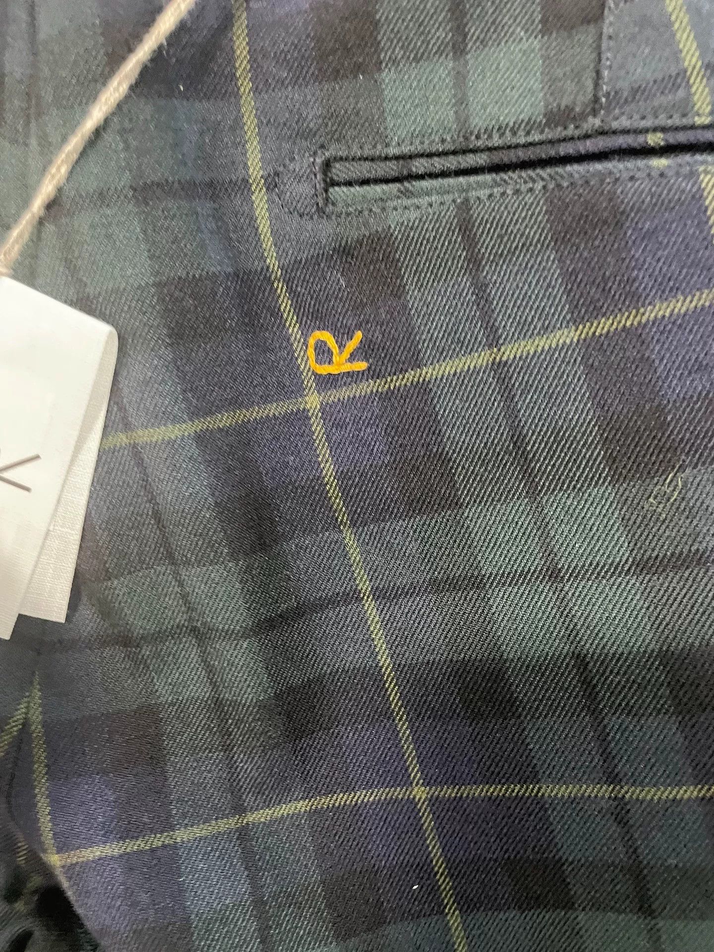45rpm 45R Men's Plaid Straight-Leg Pants Size US 36 / EU 52 - 4 Thumbnail