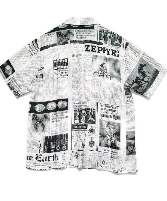 Kapital KAPITAL 23SS Pueblo Newspaper Silk Aloha Shirt Size US XL / EU 56 / 4 - 2 Thumbnail